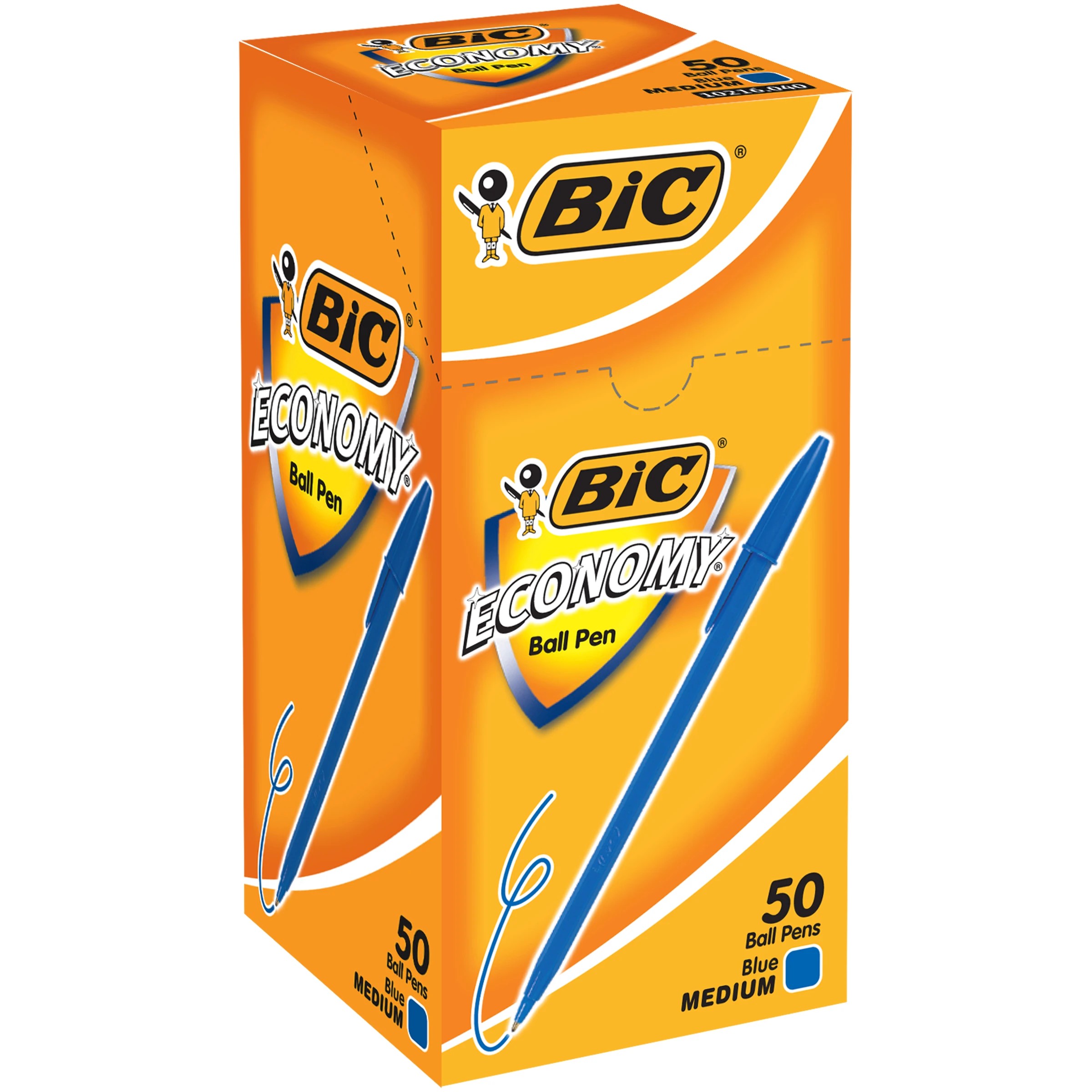 1 50 Pack BIC Economy Medium Ballpoint Pens - Blue, 1 of 1