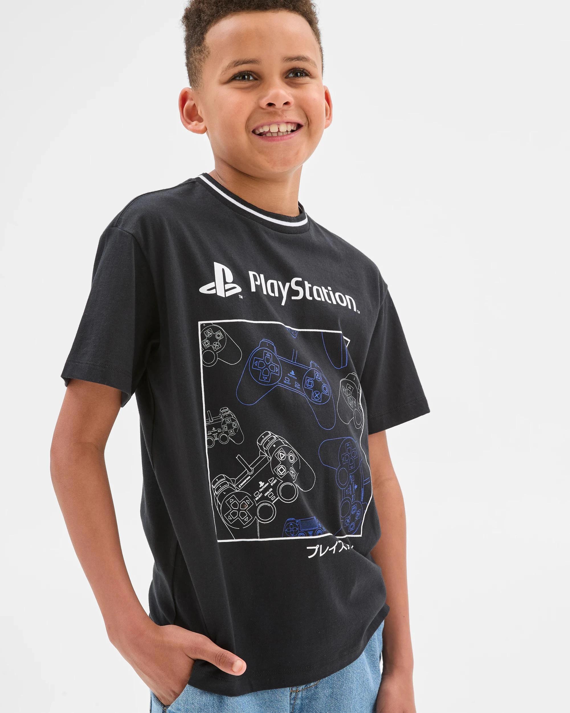 1 Playstation PlayStation Australian Cotton T-Shirt BLACK, 1 of 6