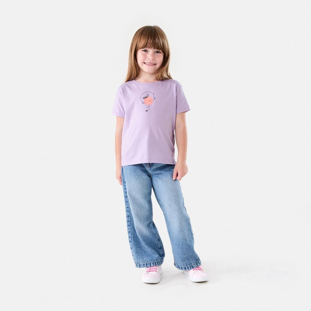 5 Printed T-shirt HAPPY ORANGE HOPS PASTEL LILAC, 5 of 6