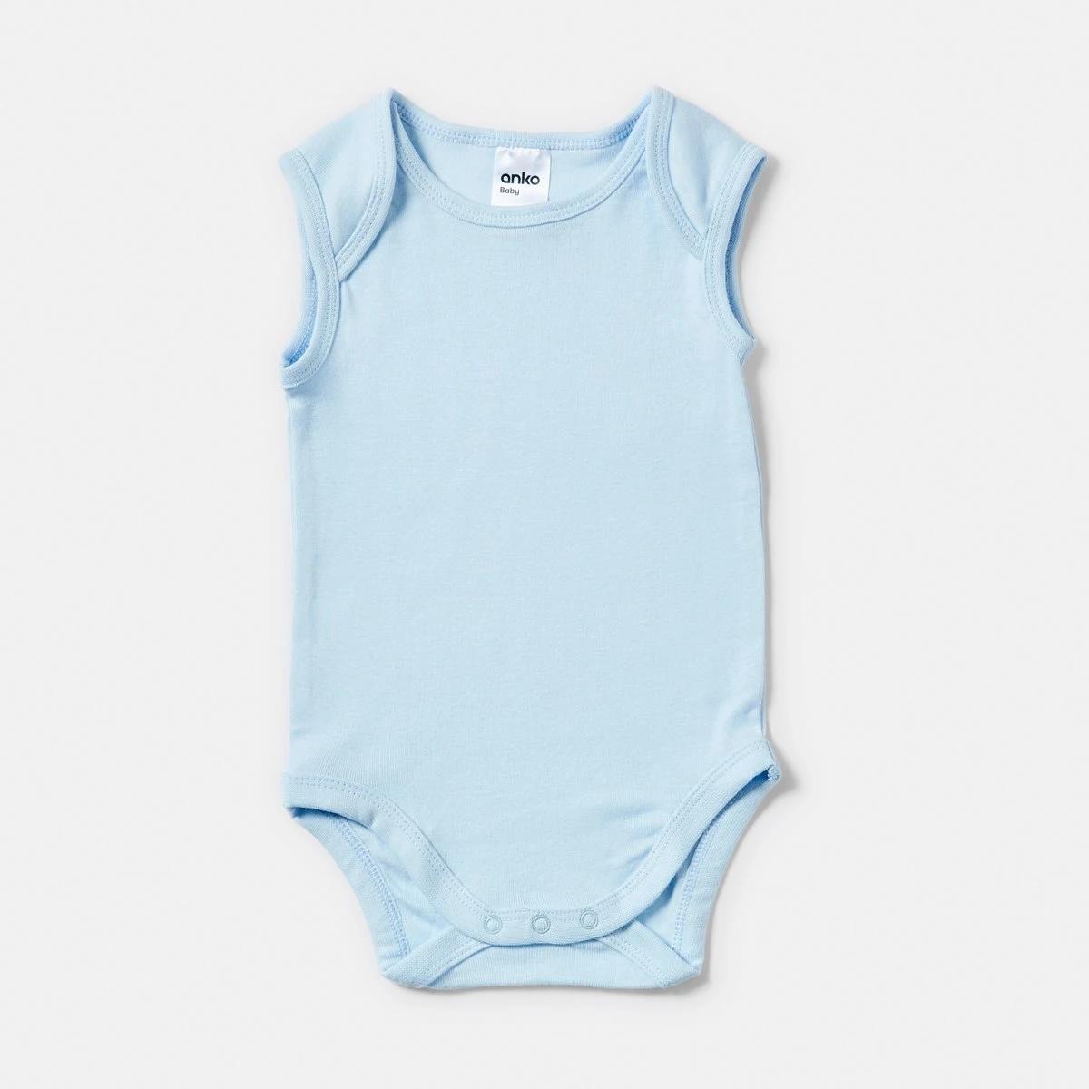 3 5 Pack Sleeveless Bodysuits BLUE MULTI PACK, 3 of 10