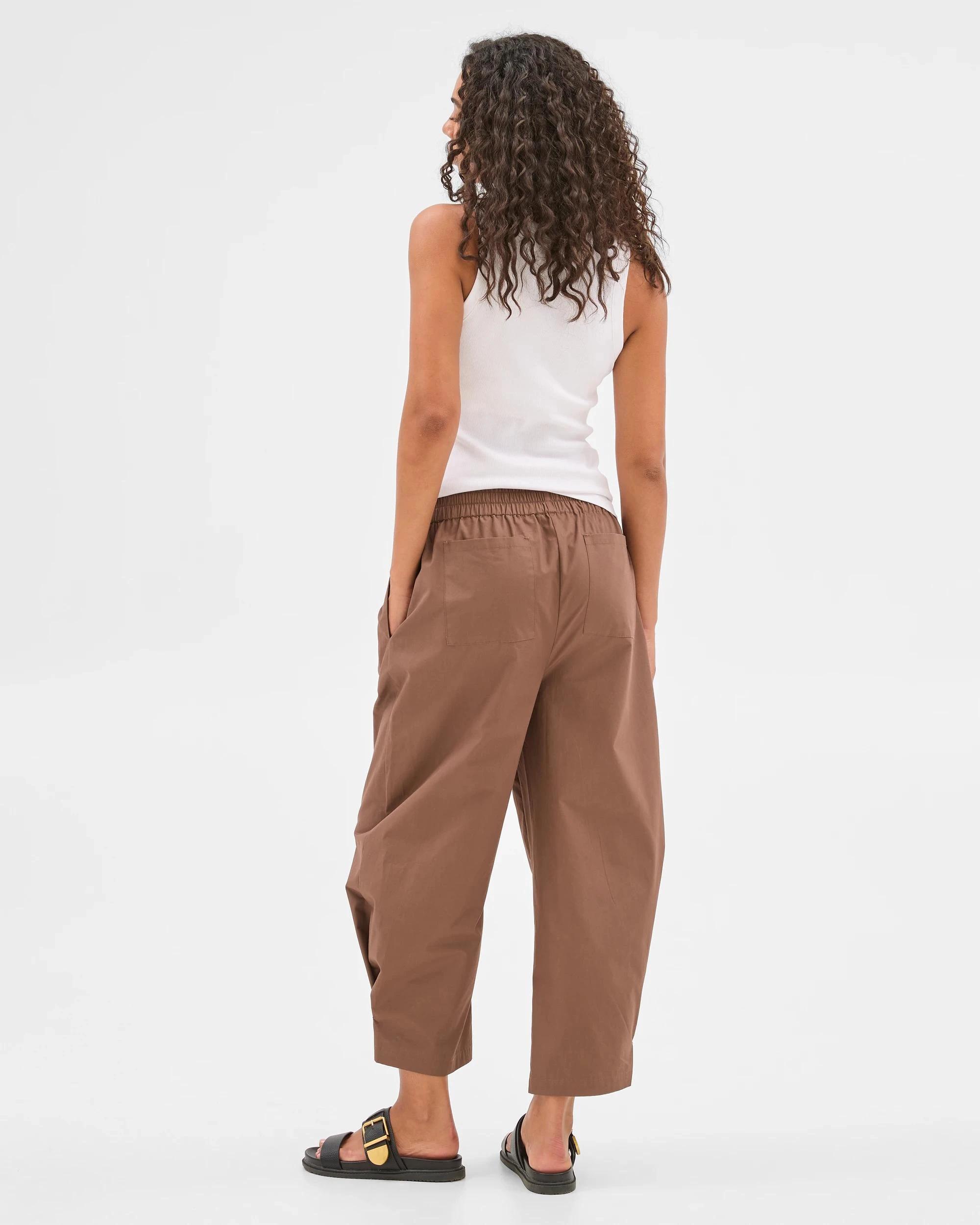5 Target Button Hem Pants SOFT CHOCOLATE, 5 of 6