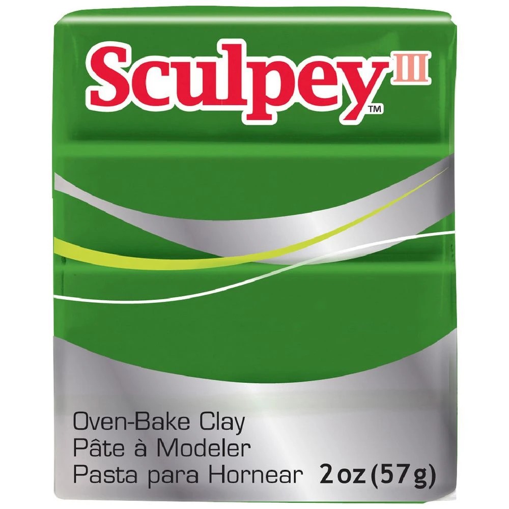 1 Sculpey III Modelling Clay Leaf Green 57g, 1 of 3