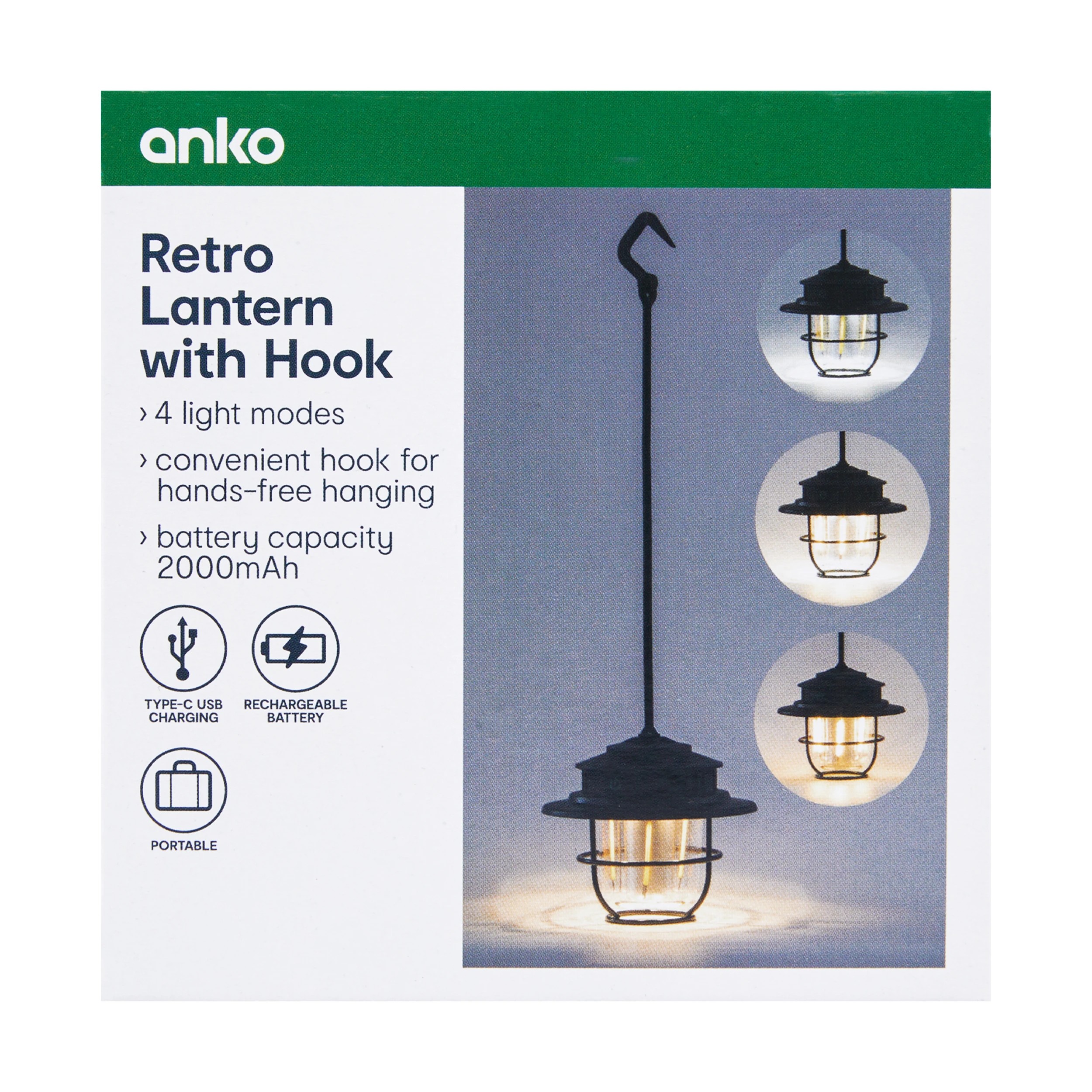 7 Retro Lantern with Hook, 7 of 7