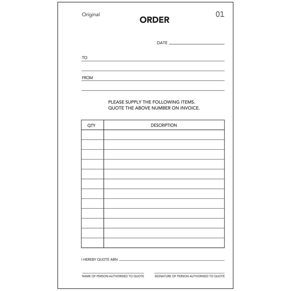 2 Olympic No.638 Carbon Duplicate Order Book, 2 of 2