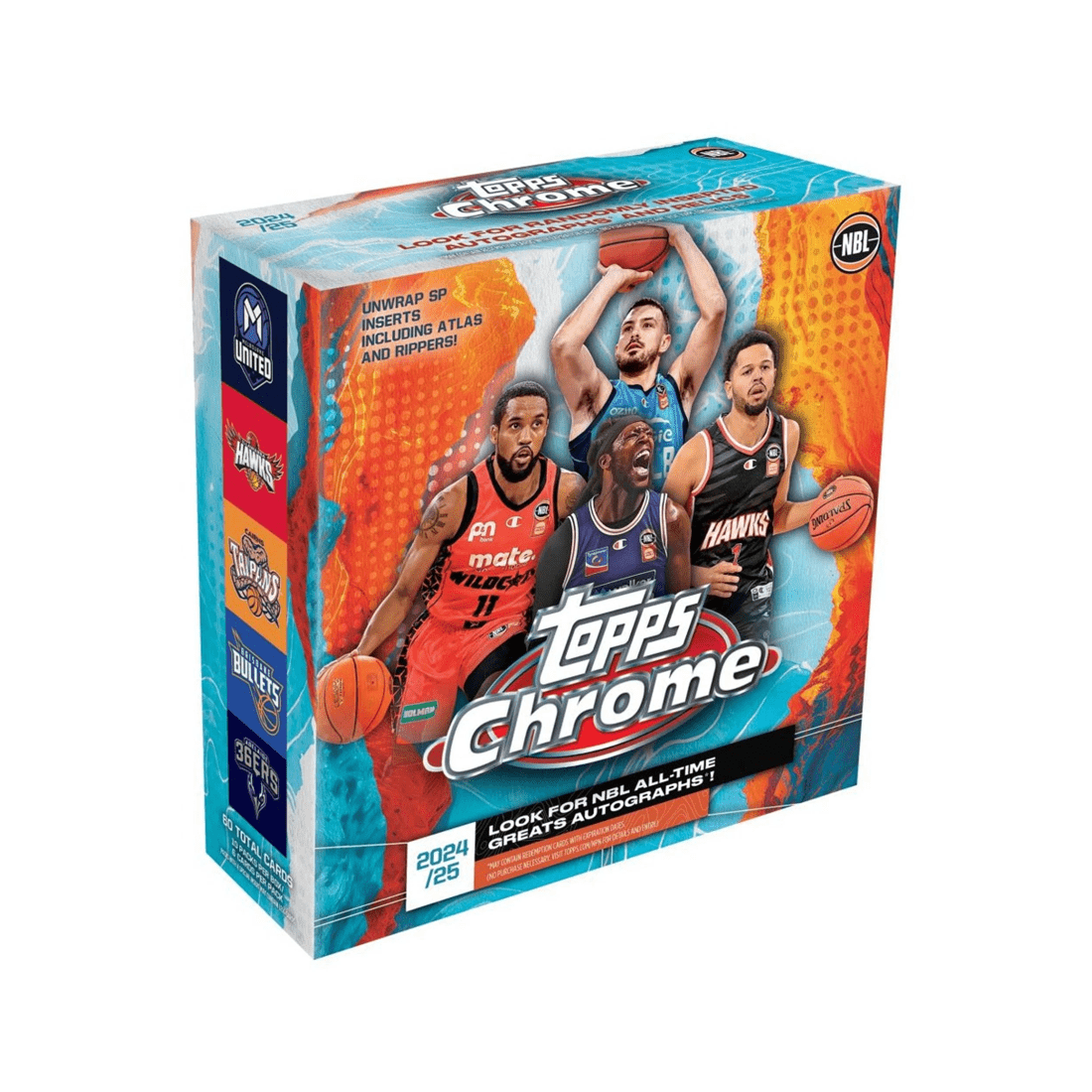 1 Topps 2024/2025 Chrome NBL Basketball Mega Pack, 1 of 5