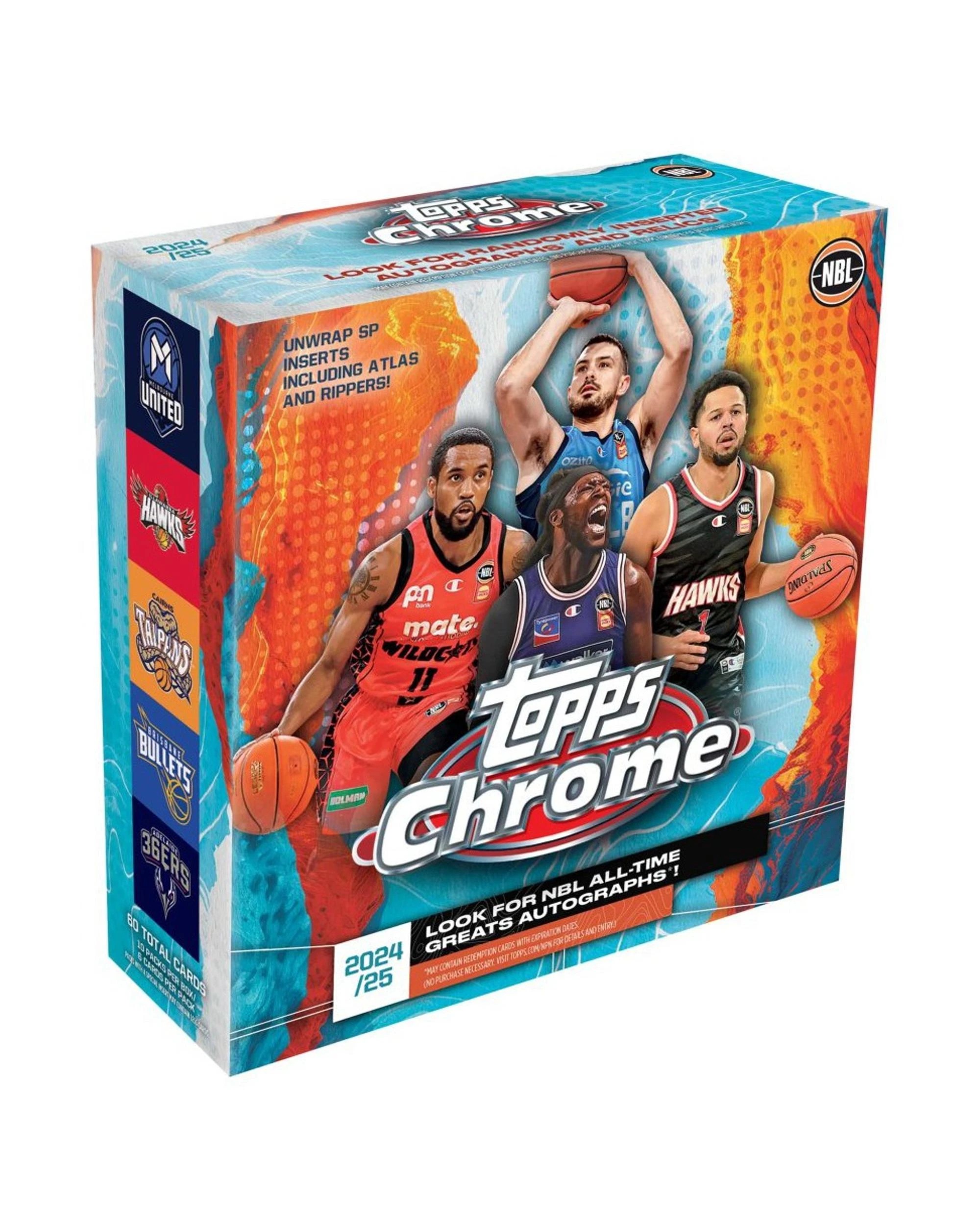 1 Topps 2024/2025 Chrome NBL Basketball Mega Pack, 1 of 5