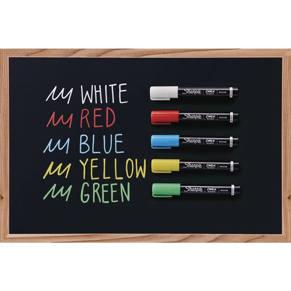 4 Sharpie Wet Erase Chalk Marker Assorted 5 Pack, 4 of 8