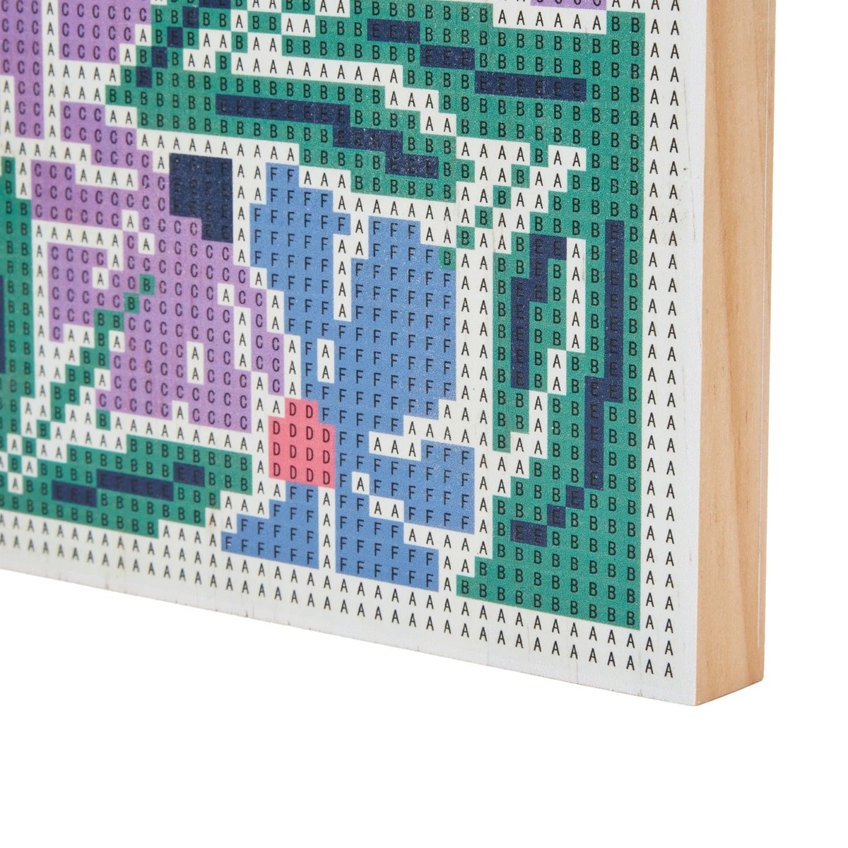 9 Sparkle Gem Art Wood Block - Floral, 9 of 10