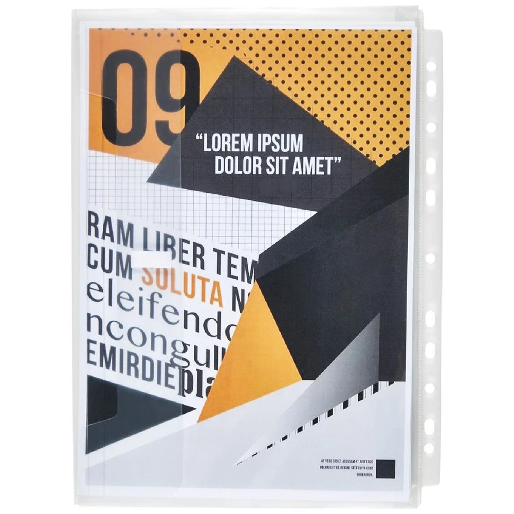 1 J.Burrows Expanding Binder Document Wallet A4 Clear, 1 of 2