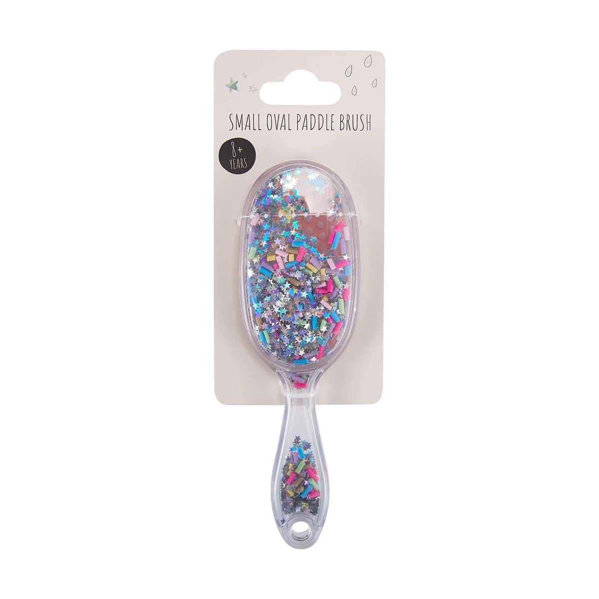 6 Oval Paddle Brush - Sequins, 6 of 7