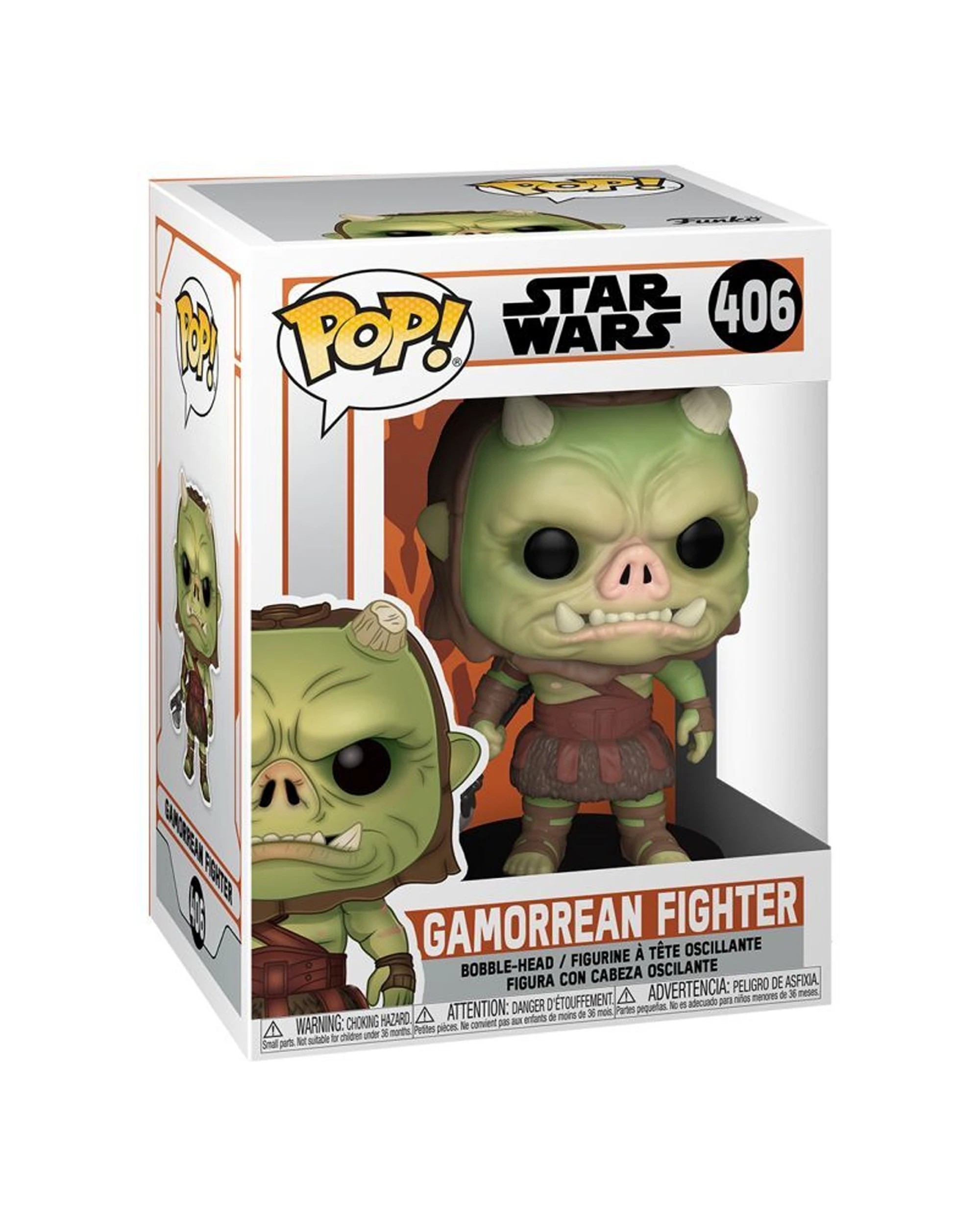 2 Pop Vinyl Figurine Star Wars The Mandalorian Gamorean Fighter 10cm Vinyl - Multi, 2 of 3