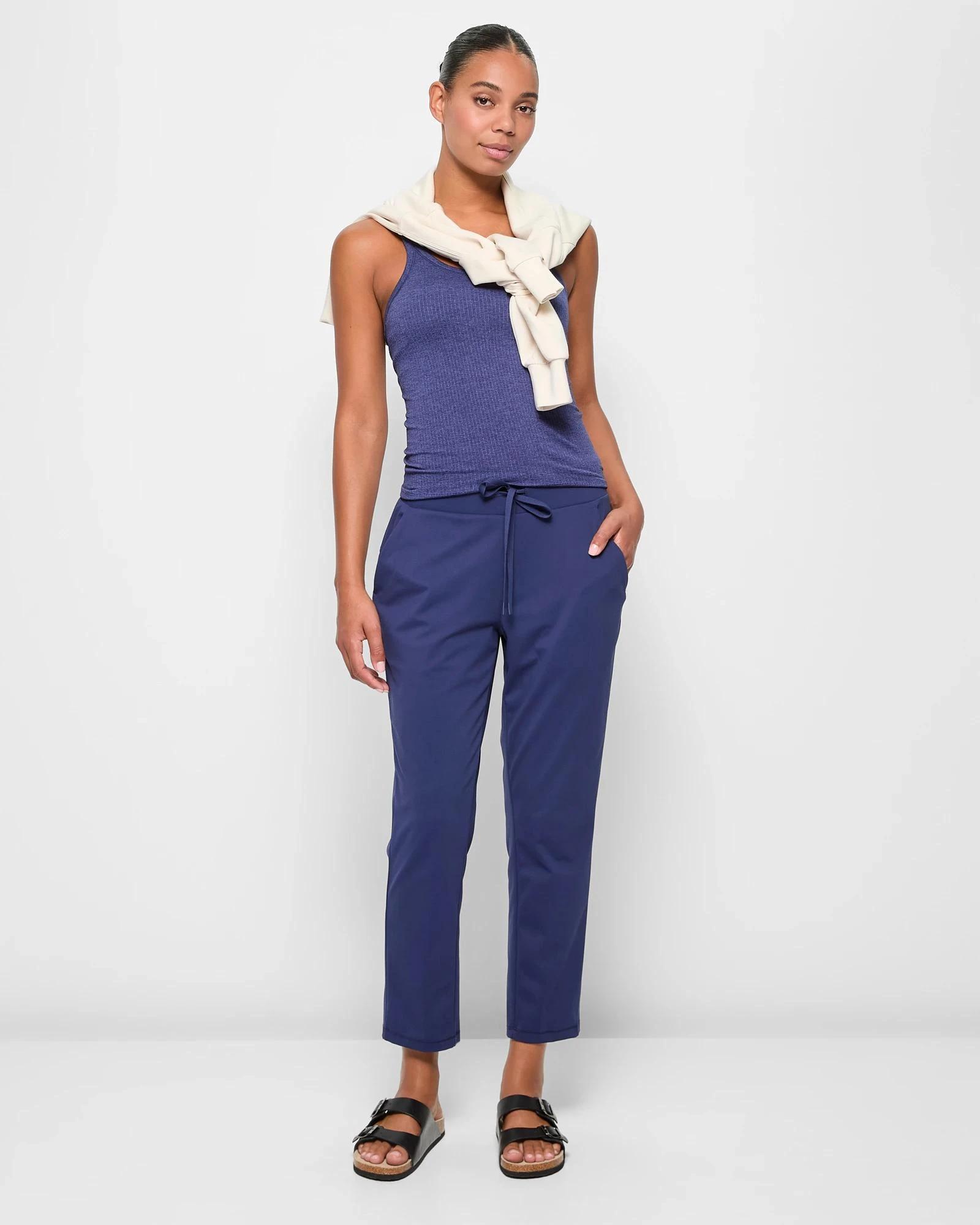 1 Target Active Studio Soft Travel Pants NAVY BLUE, 1 of 5