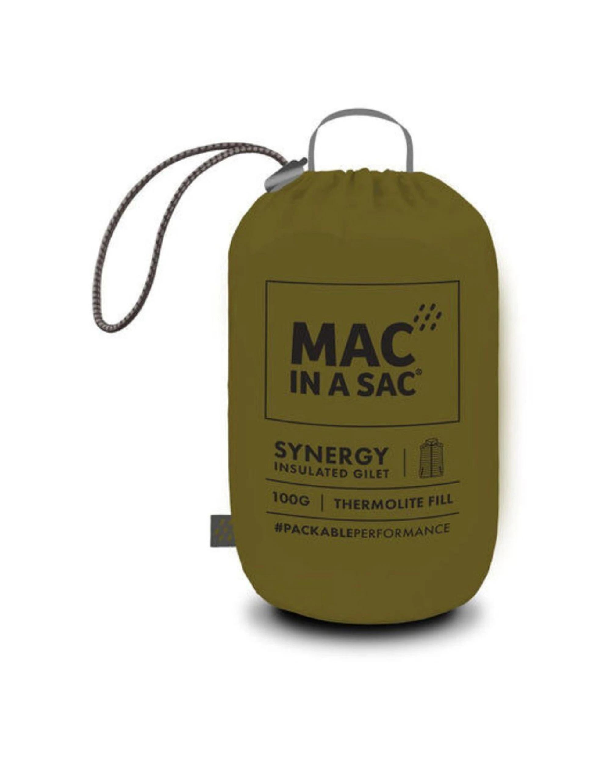 4 Mac In A Sac Synergy Packable Men's Thermolite Vest GREEN, 4 of 7