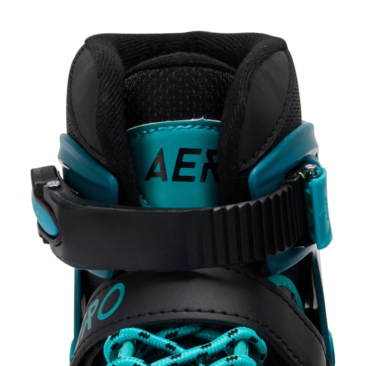 6 Inline Skates - Black and Teal, Size 2 to 4, 6 of 7