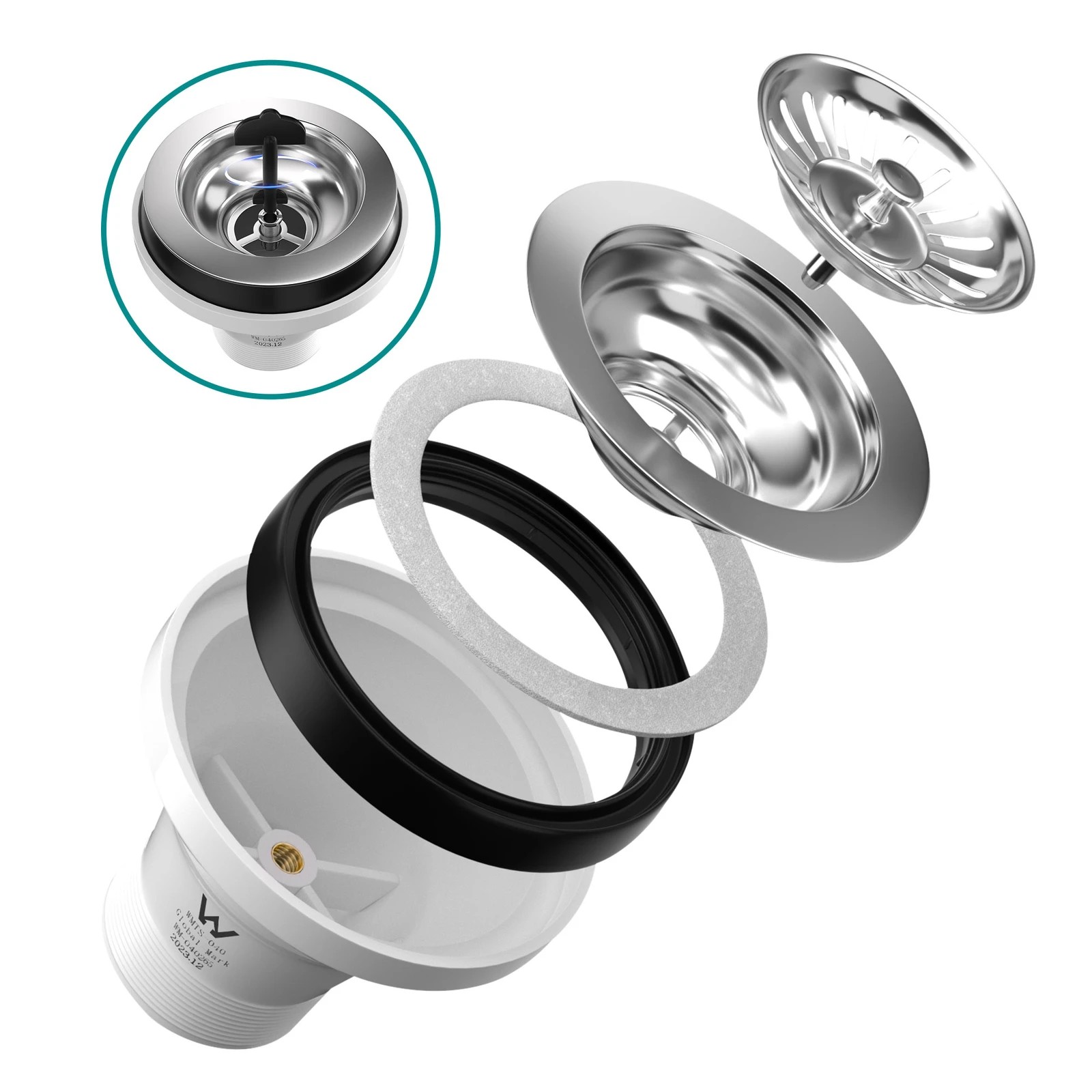 4 Alfordson Kitchen Sink 25x45cm Stainless Steel Basin Single Bowl - Black, 4 of 9