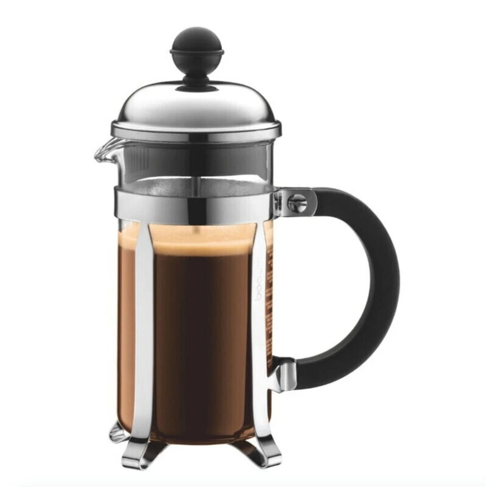 1 Bodum Chambord French Press, 0.35L - 3 Cup Capacity - Silver, 1 of 1
