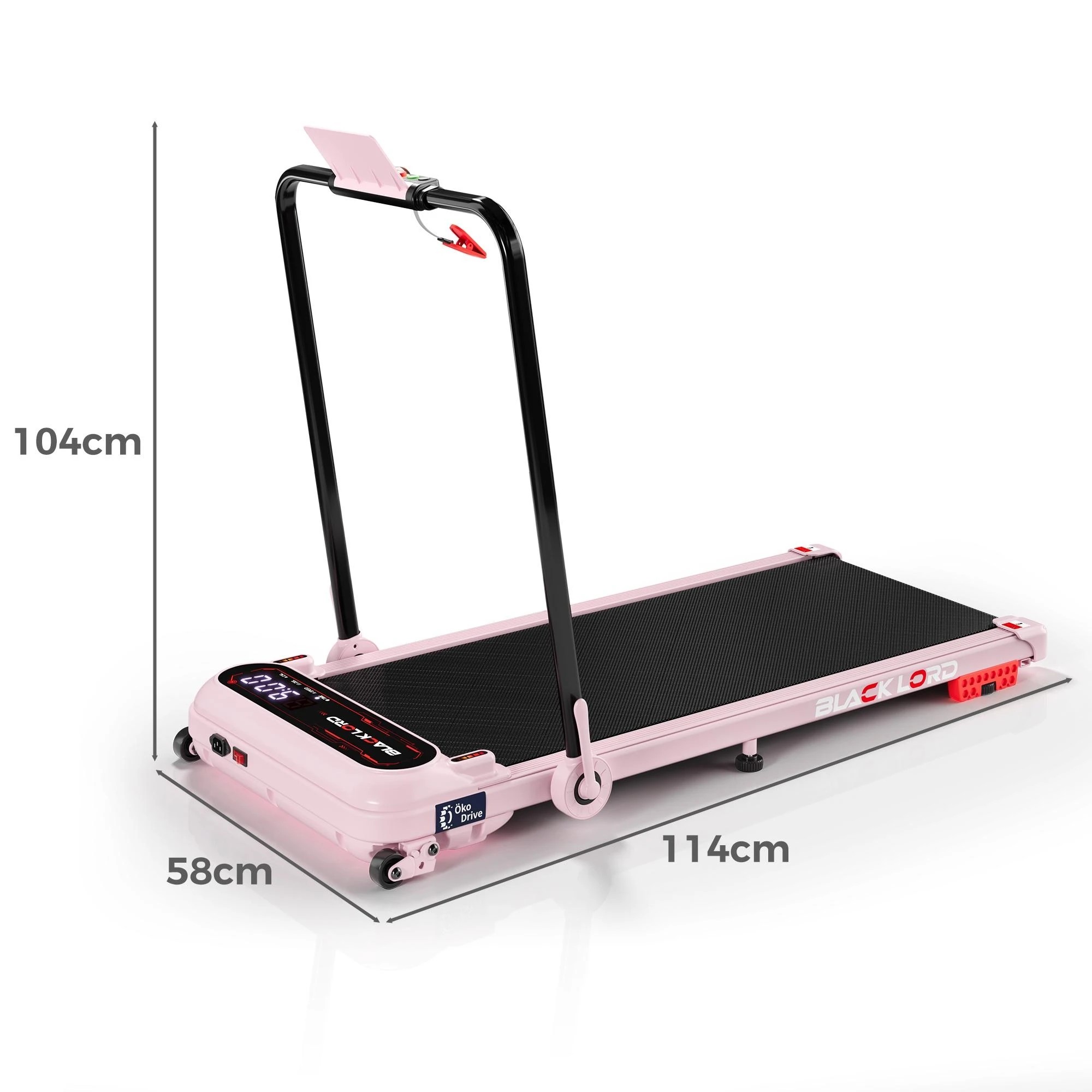 2 Black Lord Treadmill Electric Walking Pad Incline Shock Absorbers Foldable - Pink, 2 of 9