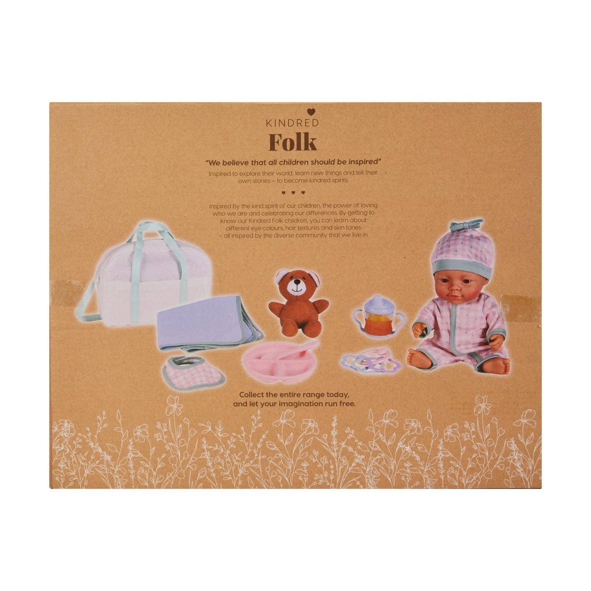 7 9 Piece Kindred Folk Doll Nappy Bag Set, 7 of 7