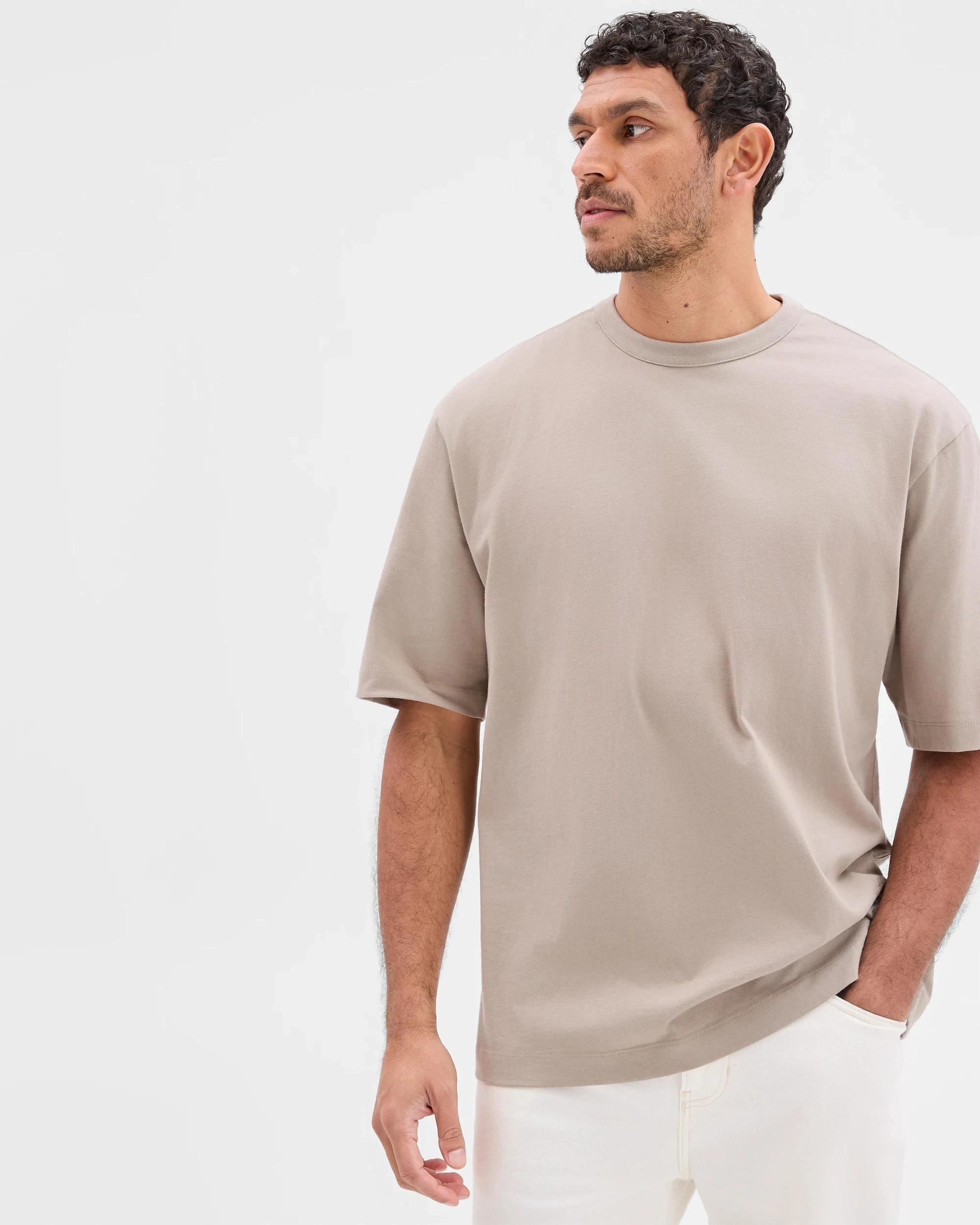 2 Target Australian Cotton Oversized T-Shirt GREY, 2 of 5