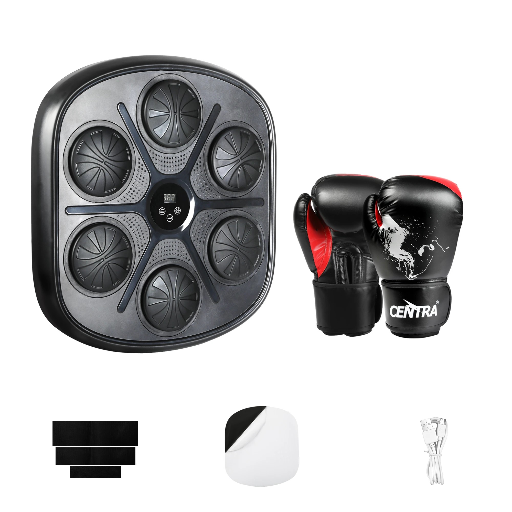 1 Centra Punching Box Music Machine Home Training Bluetooth 8 OZ Boxing Glove, 1 of 9