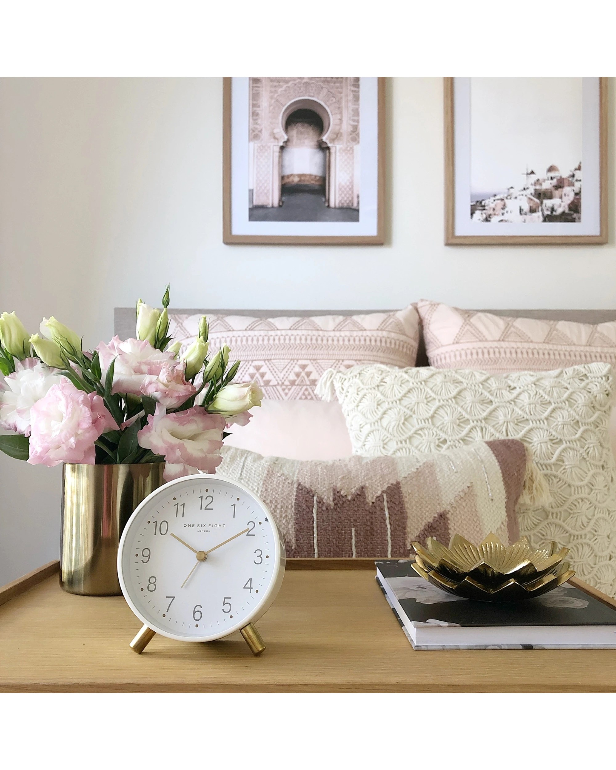 4 One Six Eight London Maisie Silent Alarm Clock - White, 4 of 5