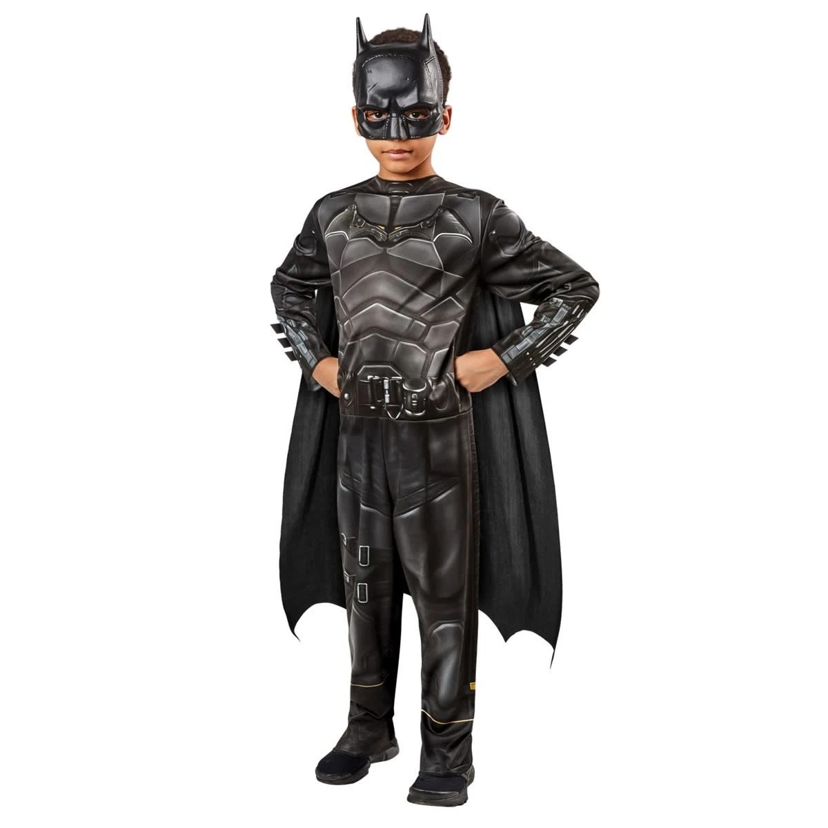 1 DC Comics The Batman Child Costume - Ages 3-5, 1 of 5