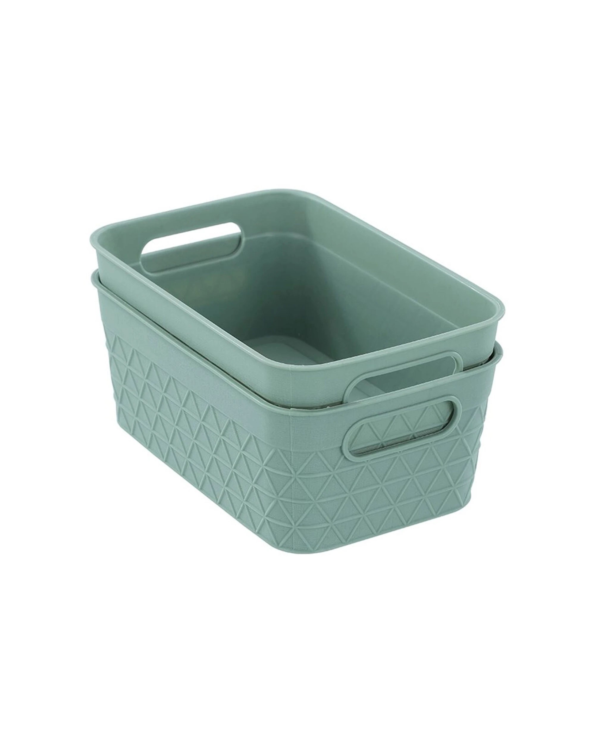 4 Boxsweden 12pc Trinity Basket Built-In Handles 16.5x10.5x6.5cm - Multi, 4 of 6