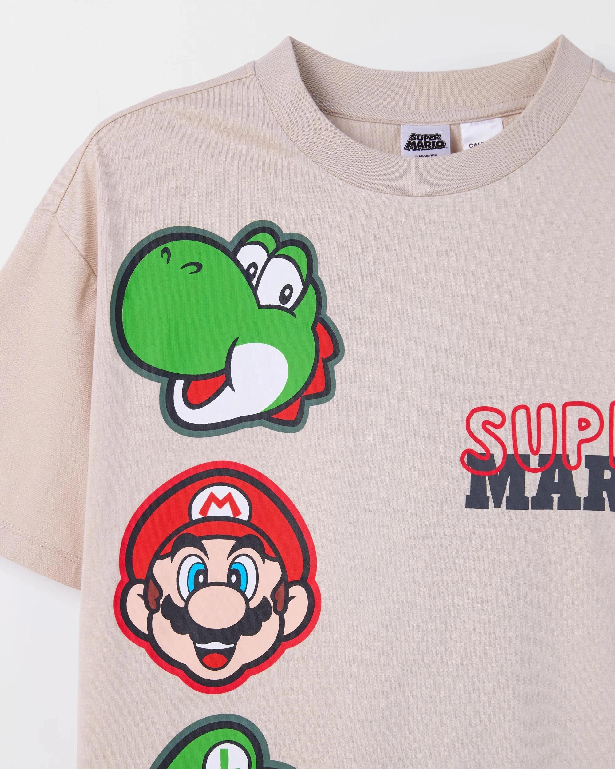 7 Super Mario Australian Cotton Jersey Older Boys Pyjama Set MARIO, 7 of 8