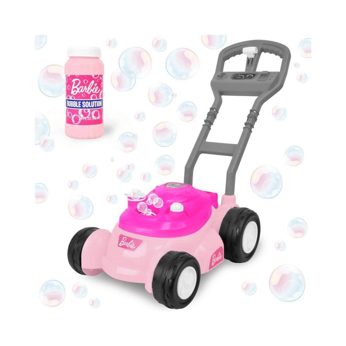 2 TOMY Barbie Bubble N Go Mower and Bubble Solution - Pink, 2 of 6