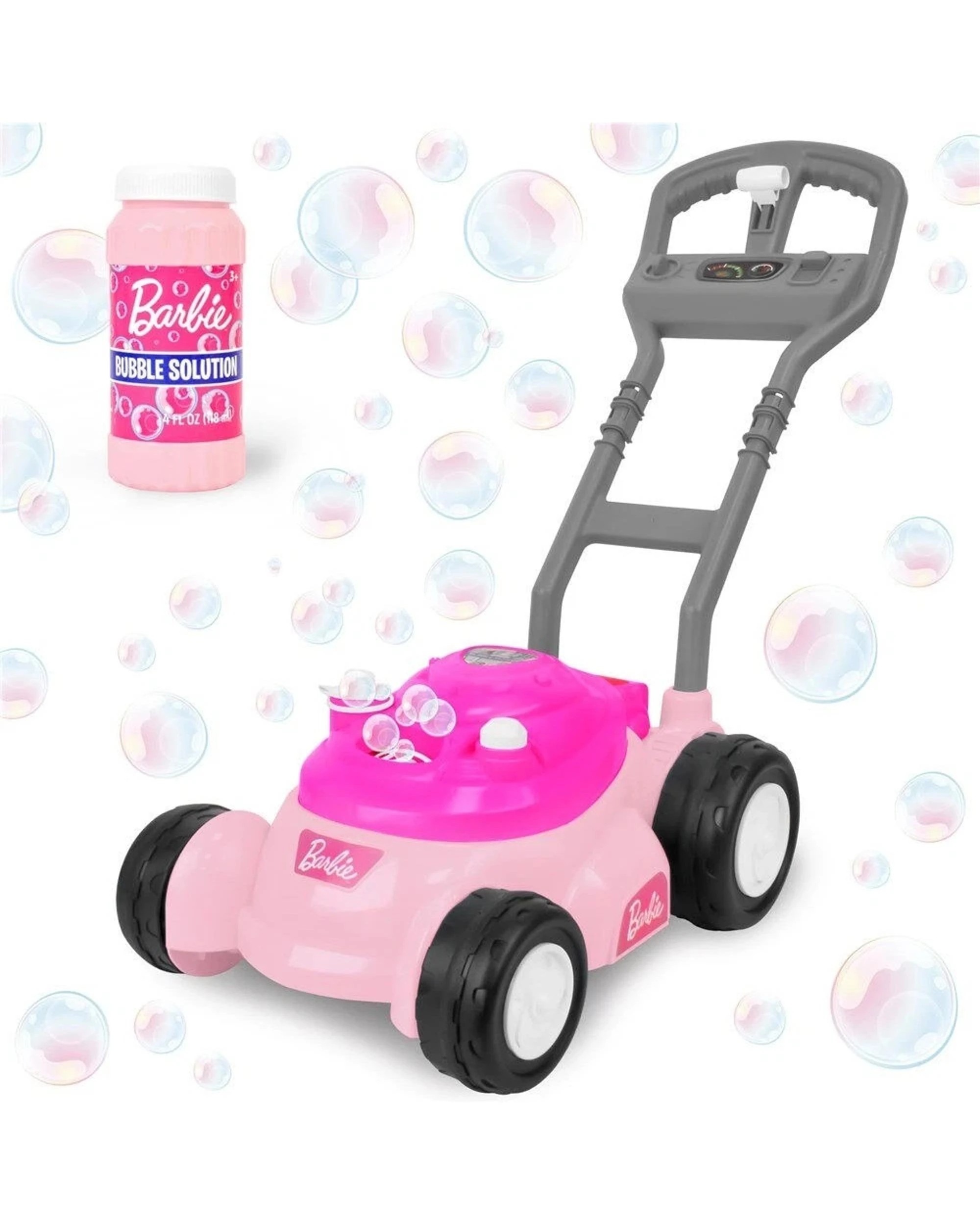 2 Barbie Bubble N Go Mower and Bubble Solution - Pink, 2 of 6