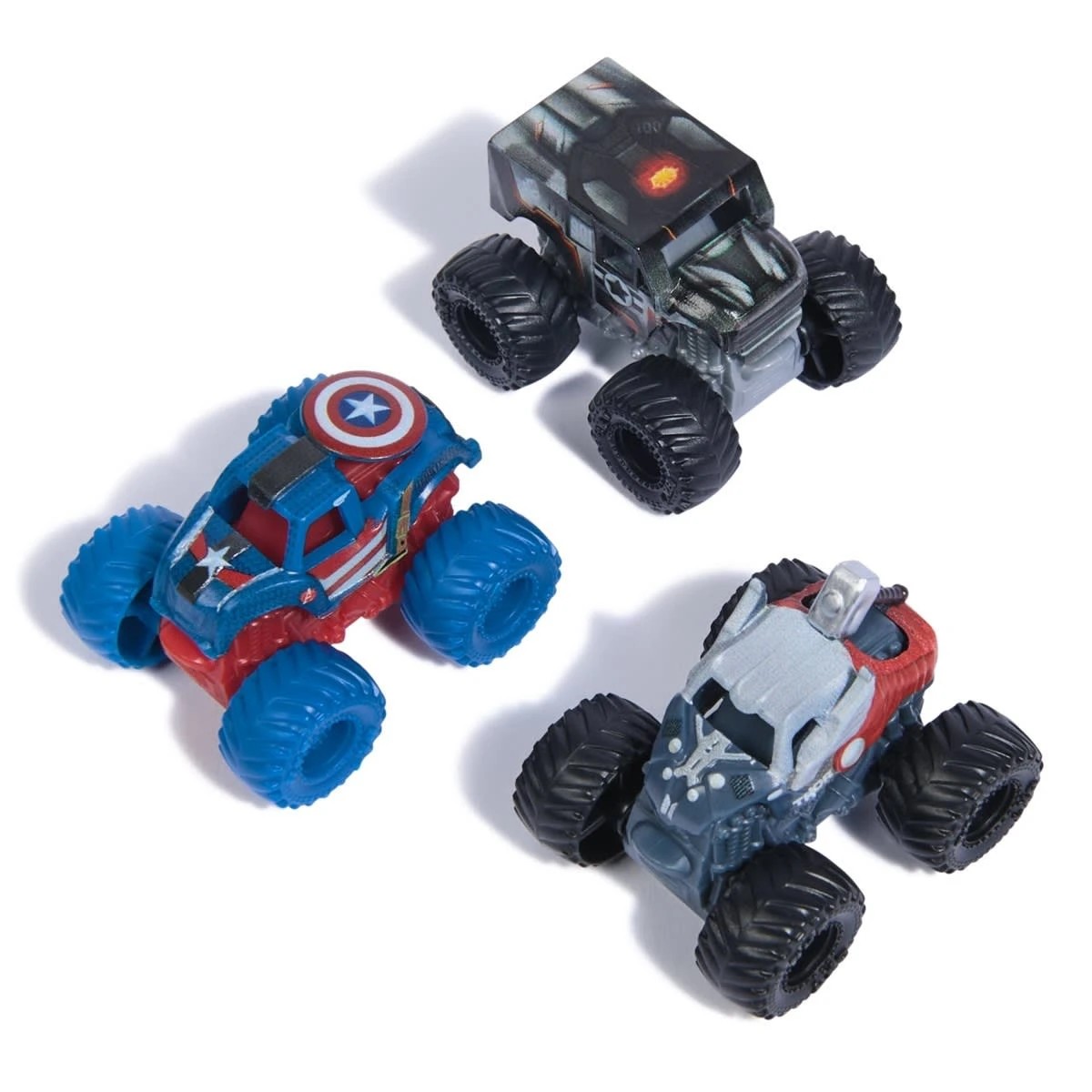 4 3 Pack Mini Monster Jam Marvel 1:87 Scale Bundle - Assorted, 4 of 5
