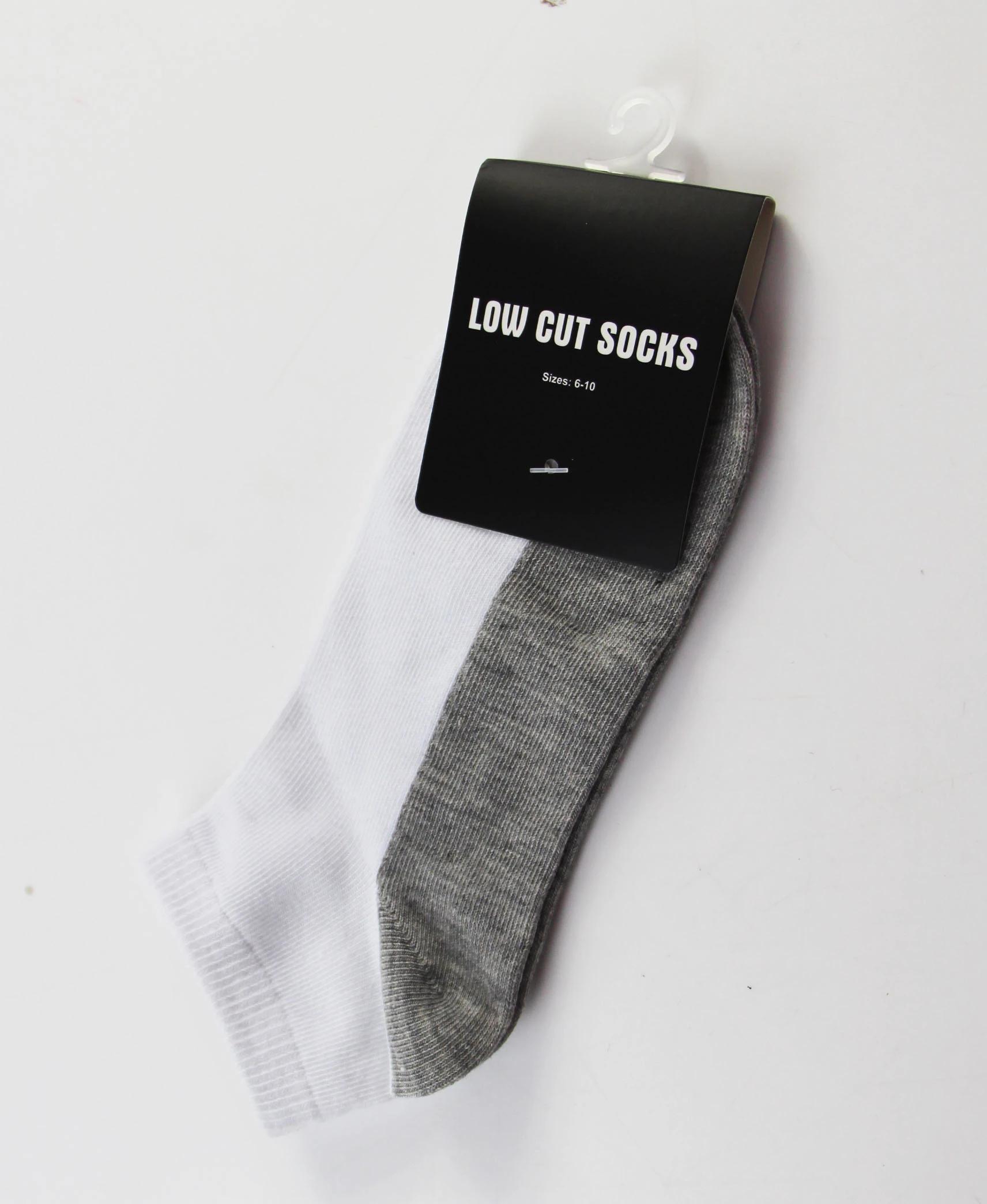 1 Zasel 18 Pairs Mens Low Cut Sport Casual Socks WHITE & GREY, 1 of 1
