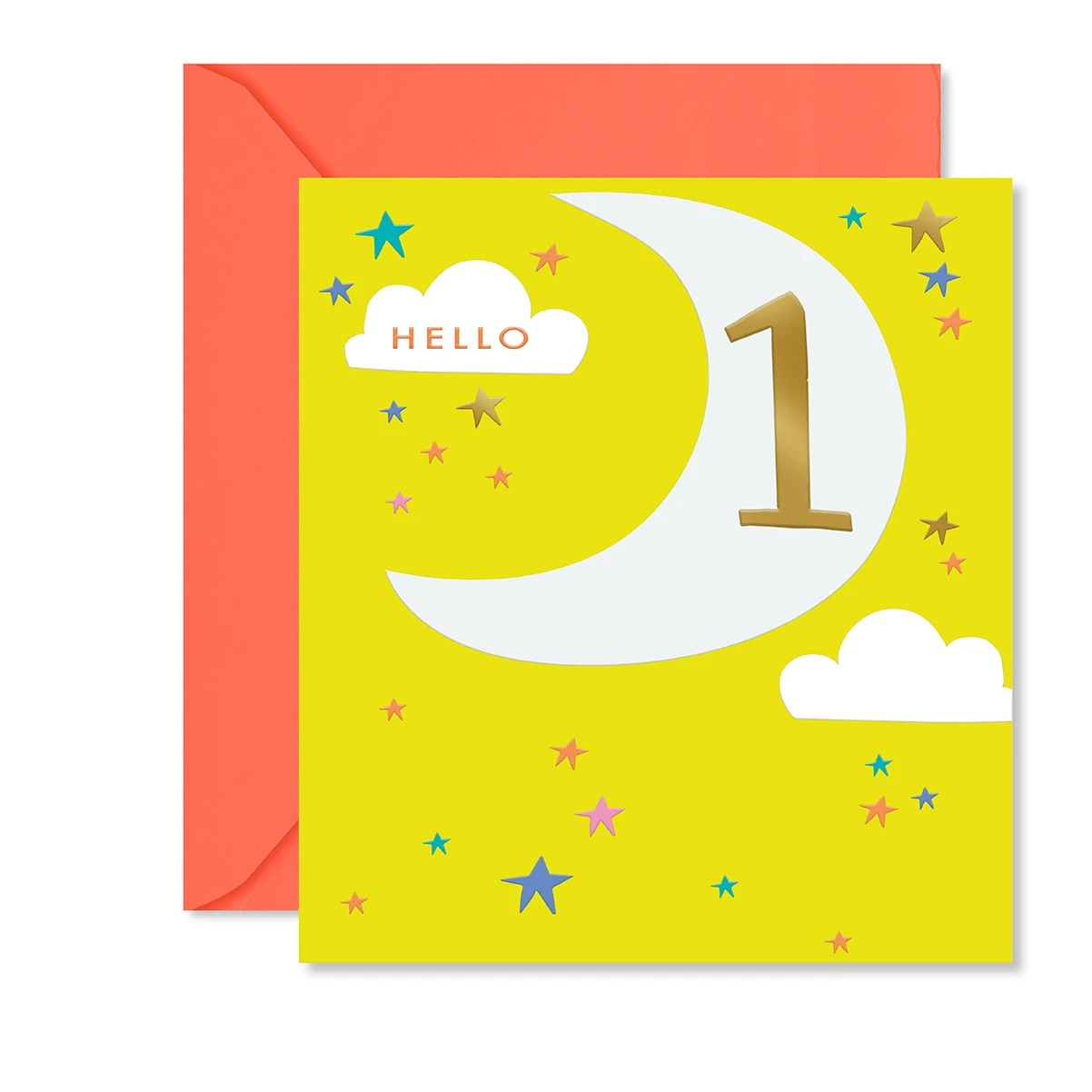 1 Hallmark 1st Birthday Card - Hello 1, 1 of 3
