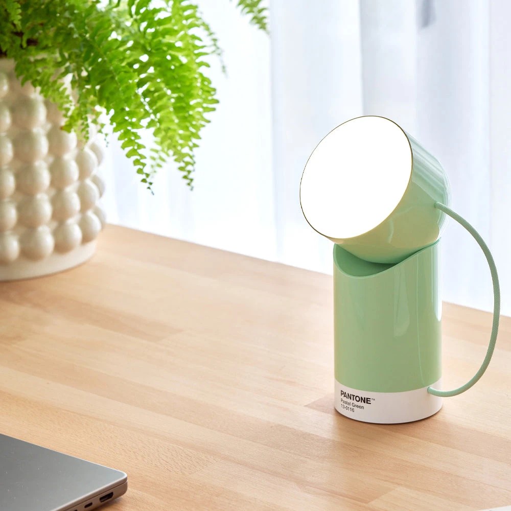 2 Lexon Orbe Portable Led Lamp With Moving Head PANTONE - Green - Green, 2 of 5