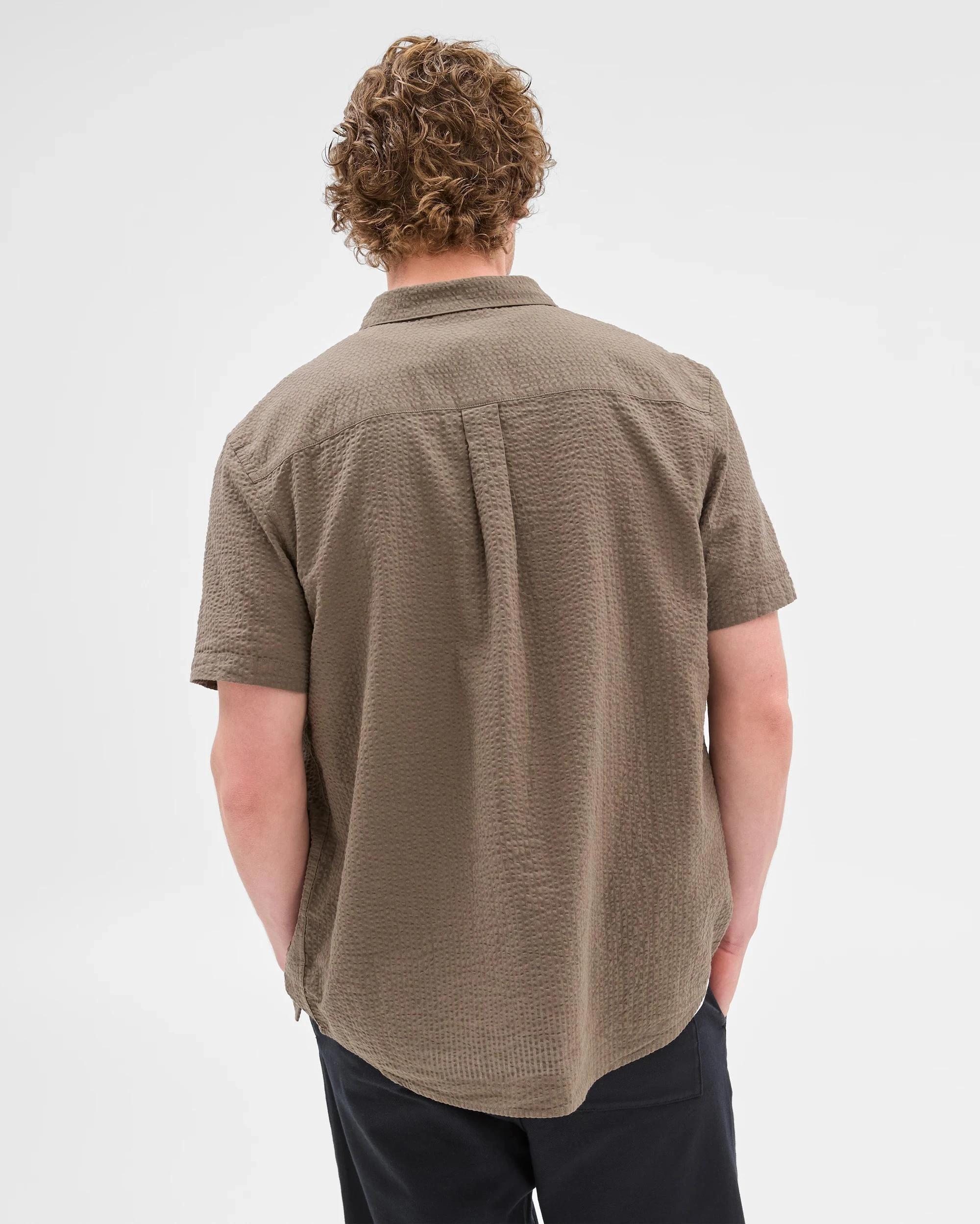 5 Target Australian Cotton Seersucker Shirt MUSHROOM, 5 of 7