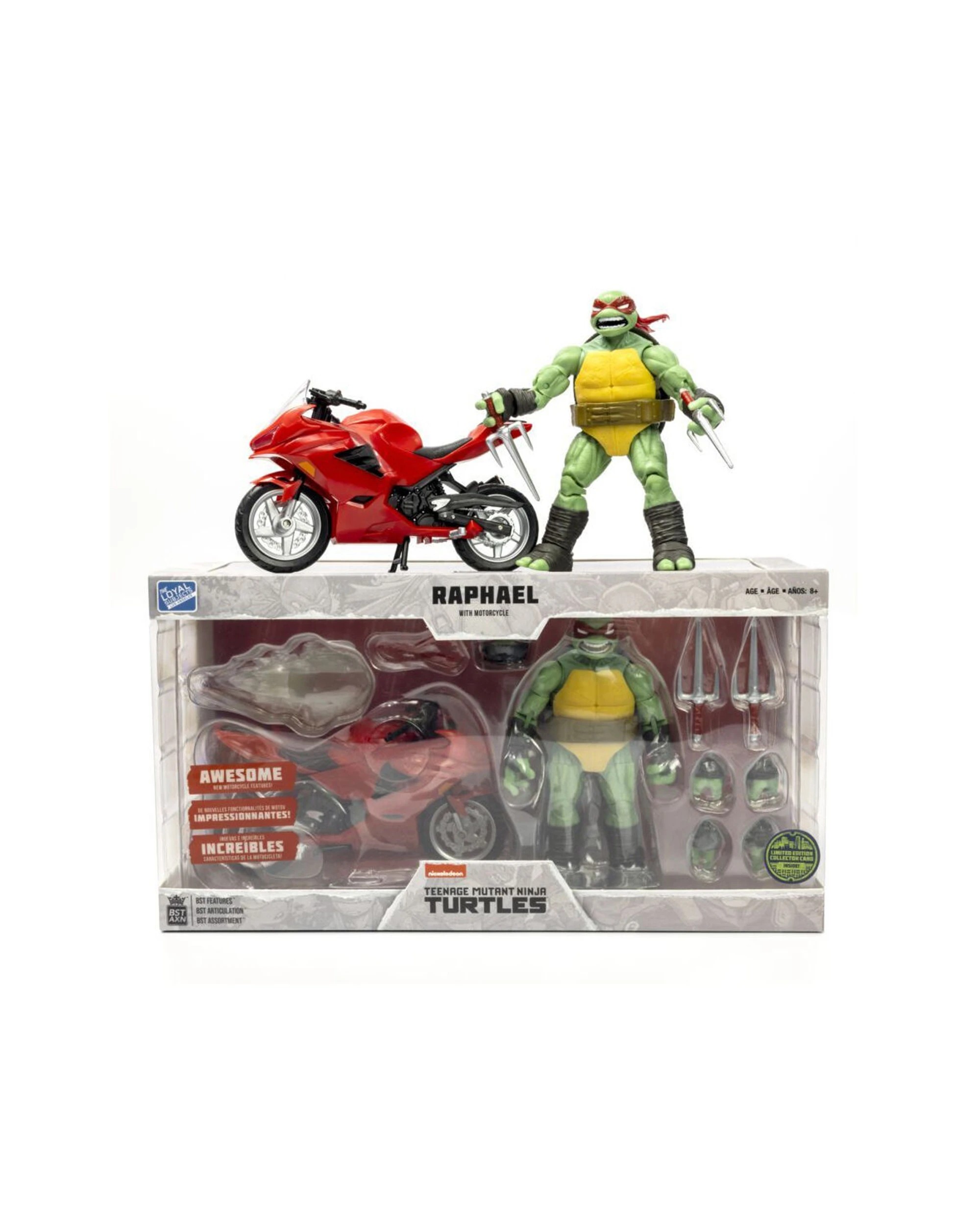 7 TEENAGE MUTANT NINJA TURTLES Raphael Action Figure Articulated Collectible
 - multi, 7 of 7