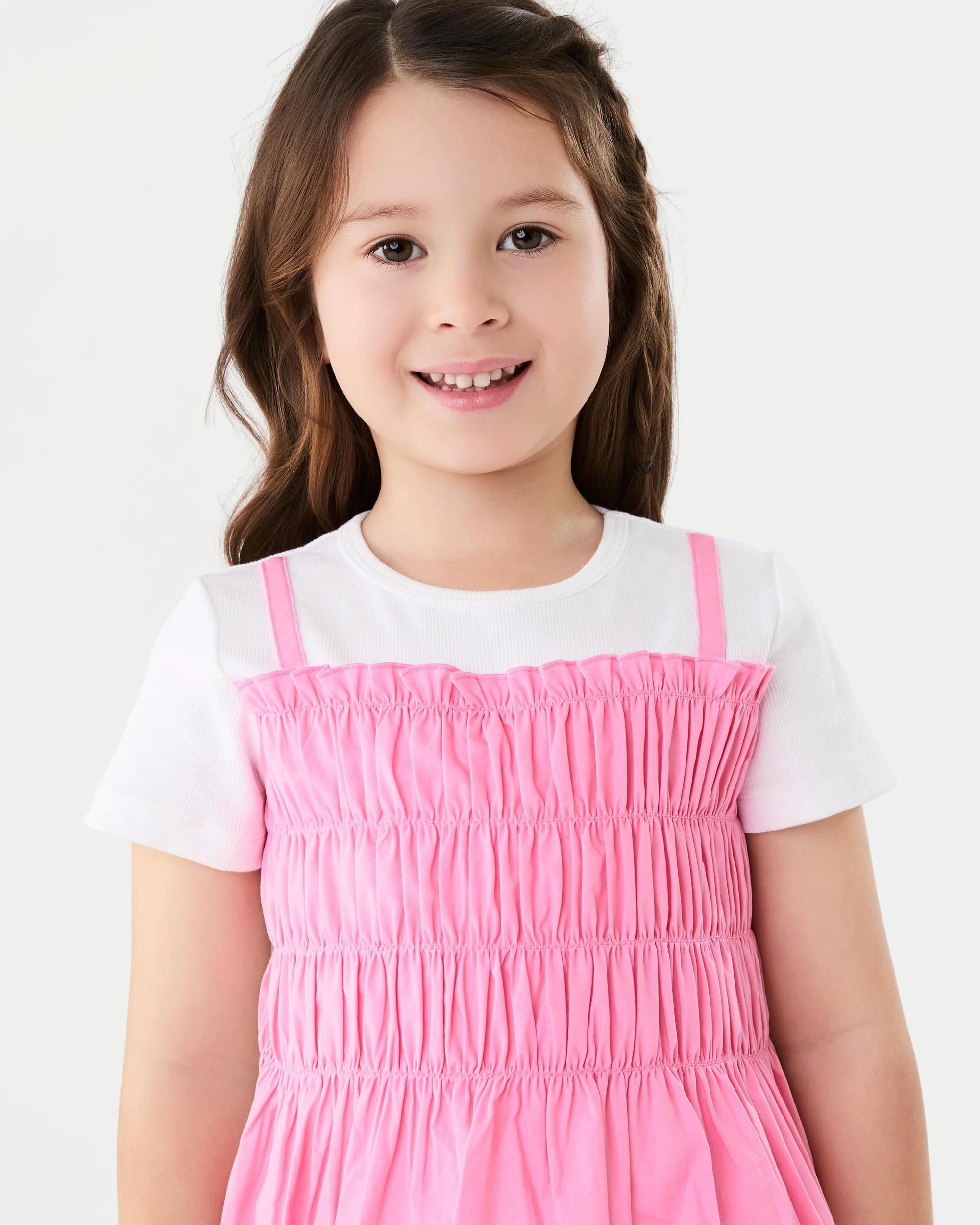 3 2-in-1 Short Sleeve T-shirt Pris Pink, 3 of 6