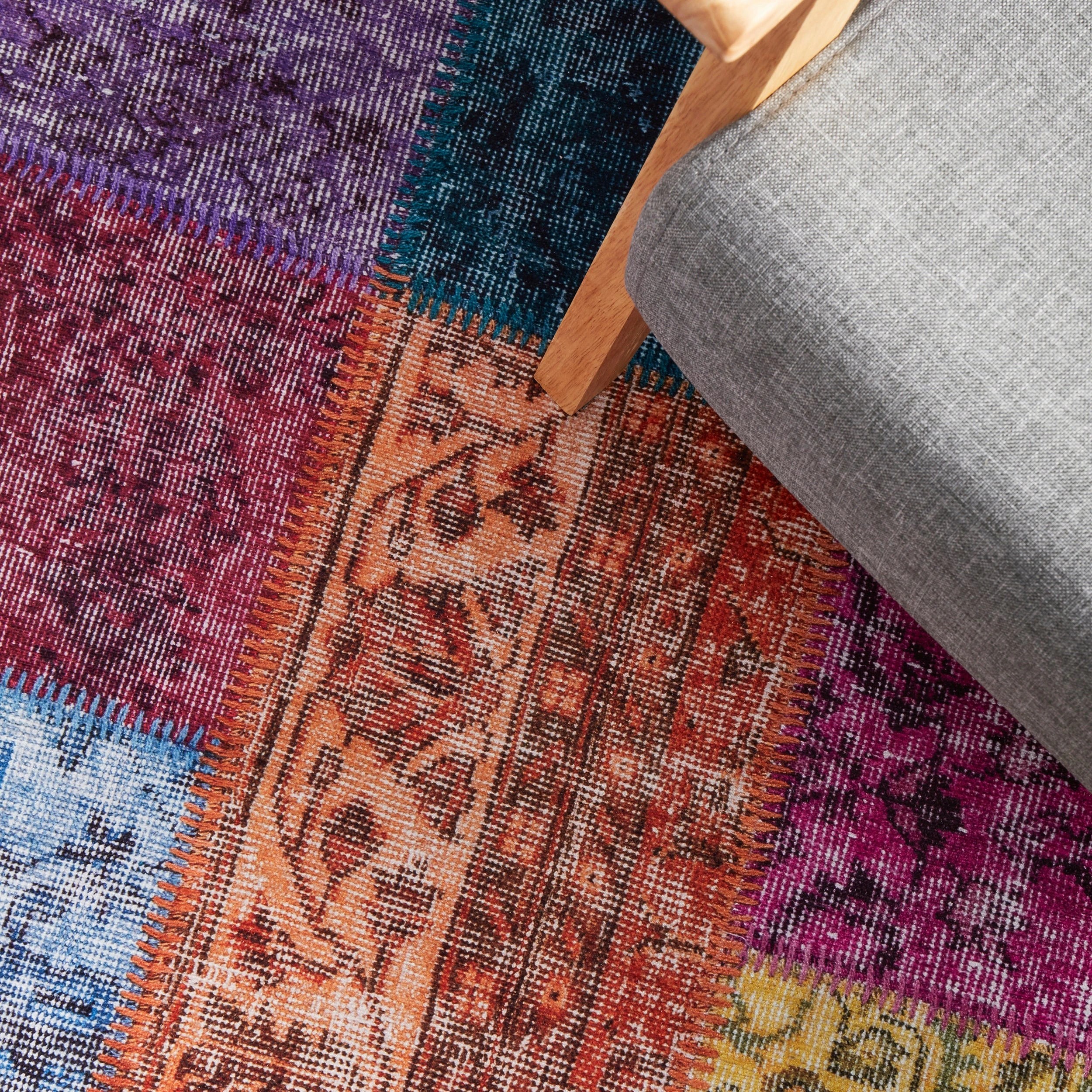 6 Common Ground Rugs Bazaar 167 320x230cm - Extra Large Floor Rug - Blue, 6 of 9