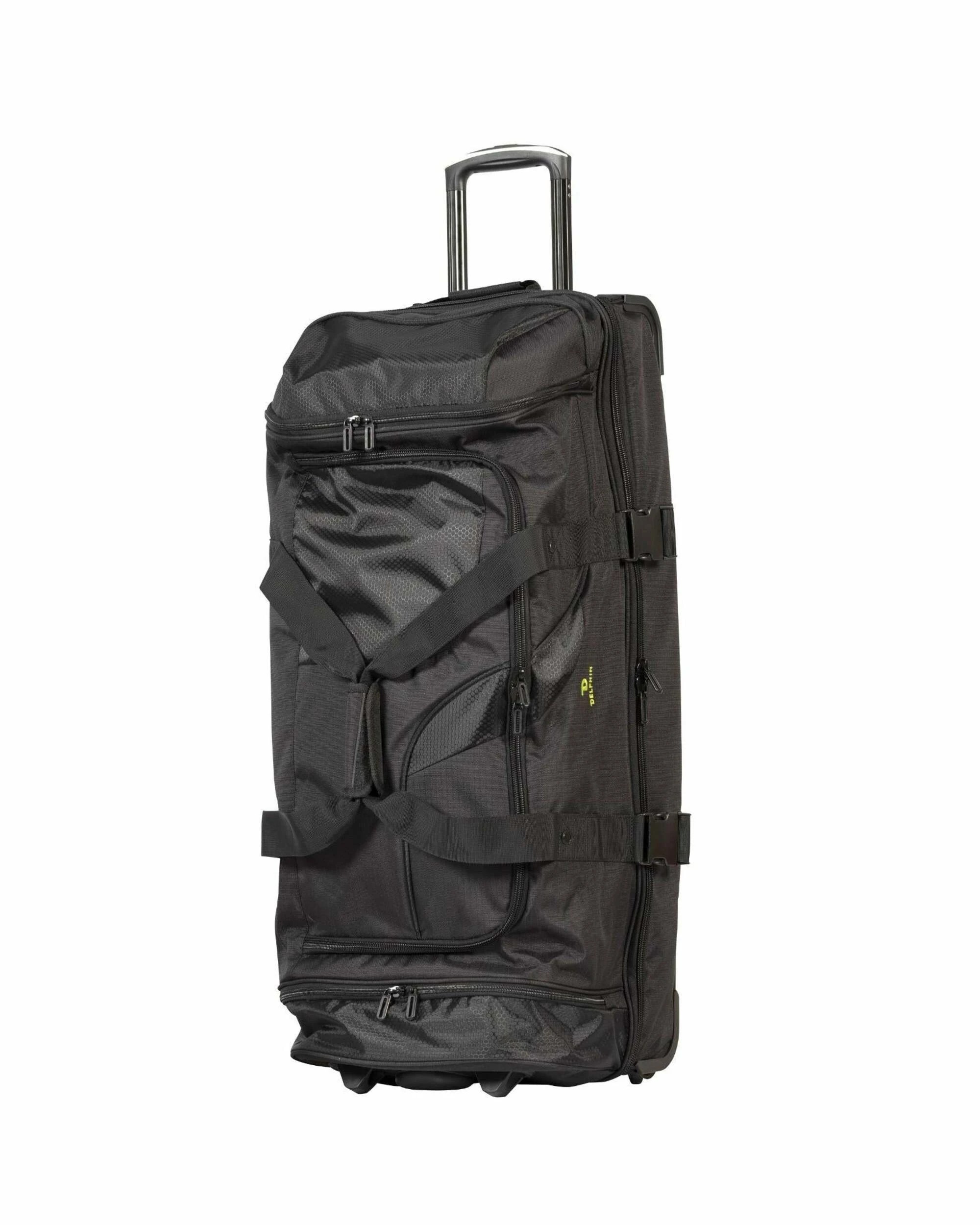1 Delphin Corfu 2 Large Wheeled Duffle Bag - 110L - Black, 1 of 5