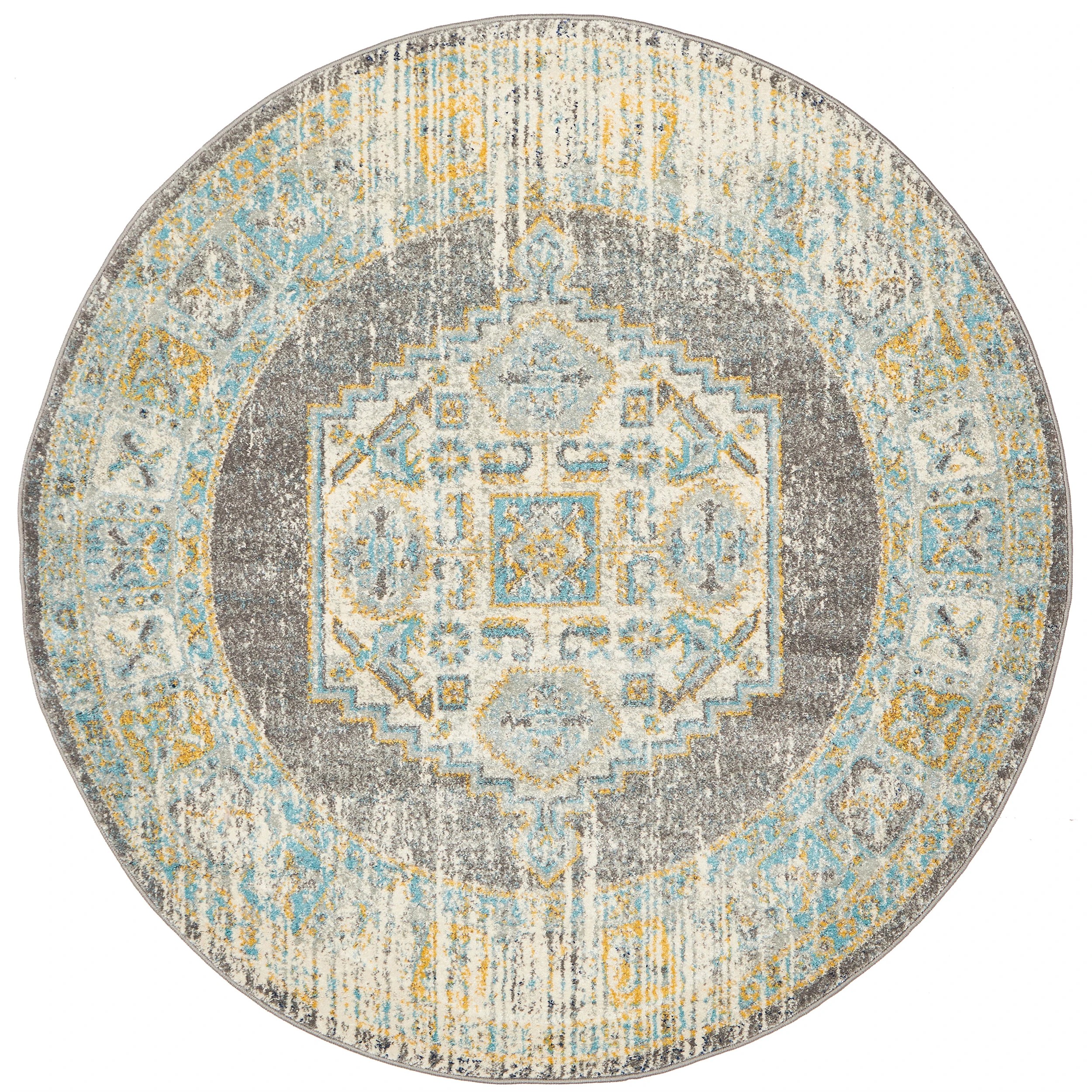 4 Common Ground Rugs Era 944 150x150cm - Small Circle Rug - Grey, 4 of 8