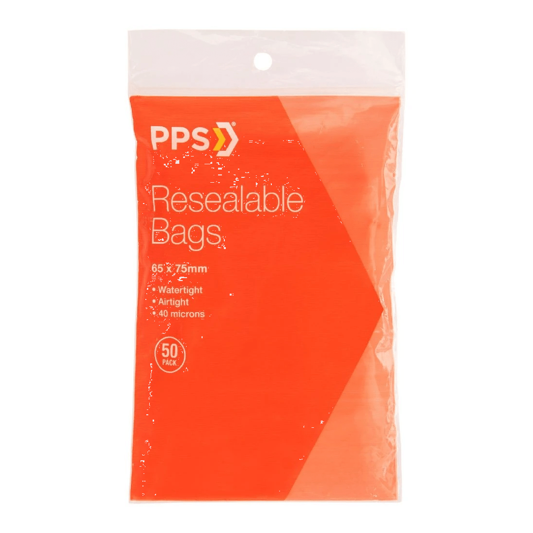 1 PPS 65 x 75mm Resealable Bags 50 Pack, 1 of 3