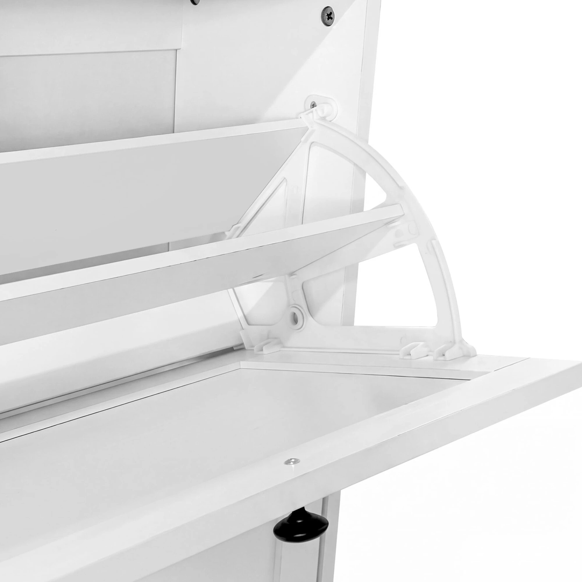 5 Levede Shoe Cabinet With 4 Flip Drawers - White, 5 of 5