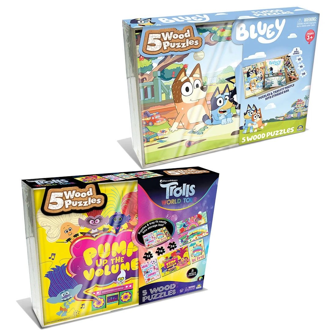 3 Licensed 5 Pack Wood Jigsaw Puzzles - Assorted* - Multi, 3 of 8