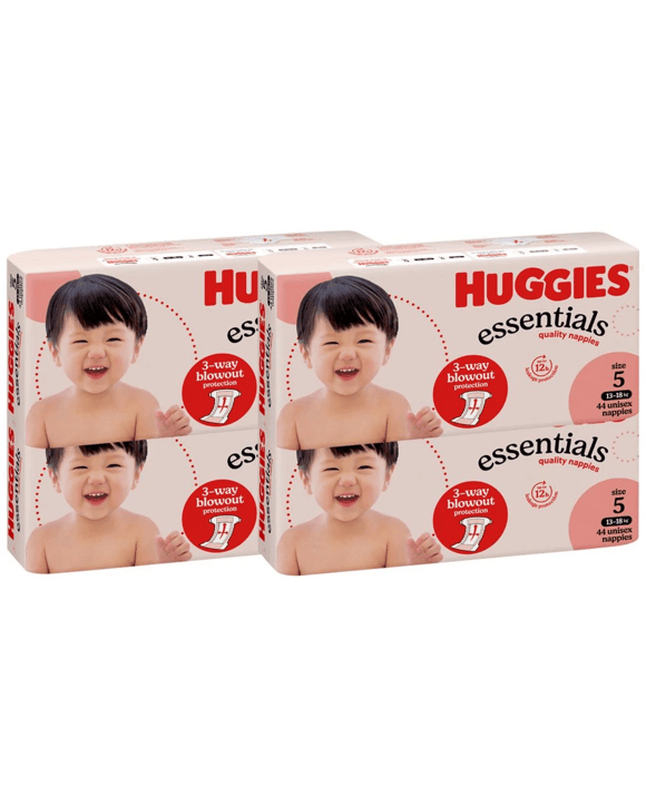 Huggies Essentials Nappies Walker 176 Pack