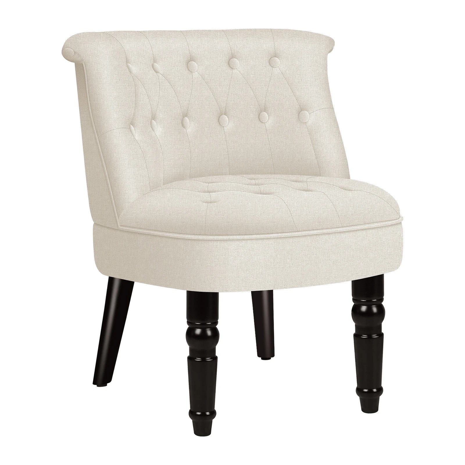 1 Alfordson Armchair Tufted Lounge Chair Wingback Accent Chair Fabric Sofa - Beige, 1 of 9