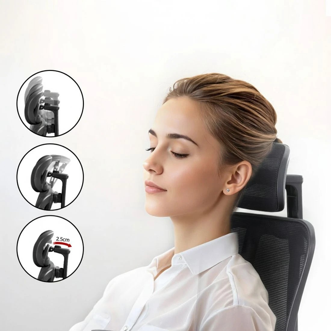 3 Artiss Ergonomic Mesh Office Chair - Black, 3 of 6