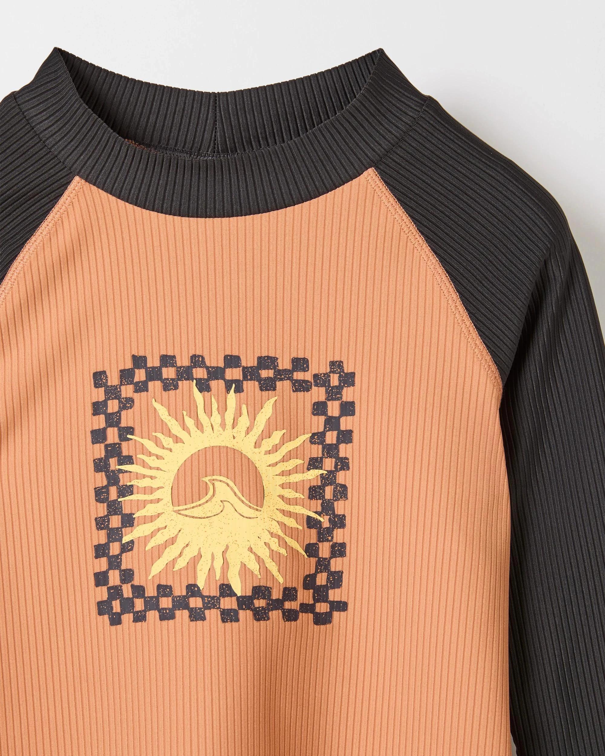 2 Target Ribbed Swim Rash Vest CHARCOAL, 2 of 2