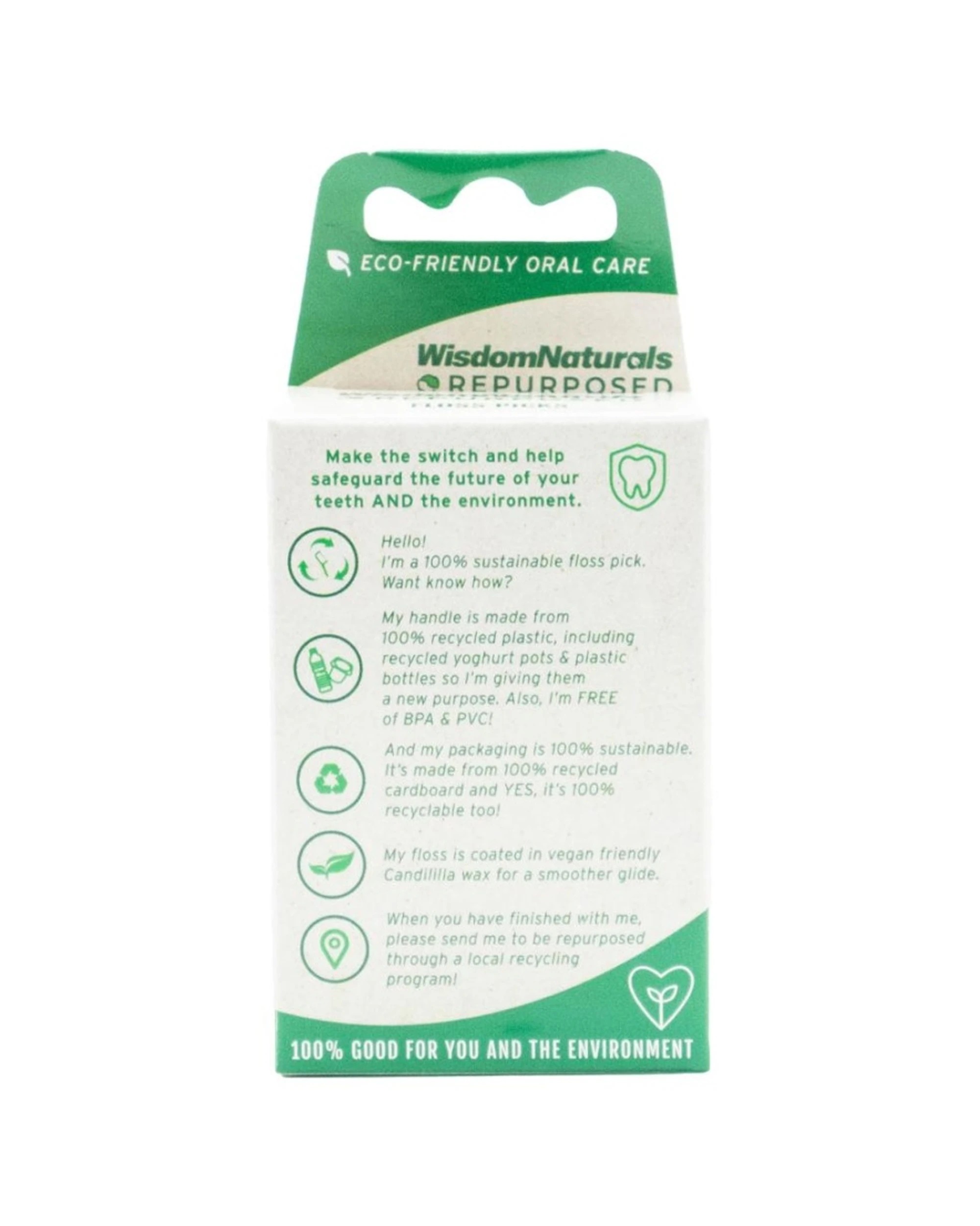 3 Wisdom 20PK Naturals Recycled Plastic Dental Floss Picks 30pc Set - Multi, 3 of 3