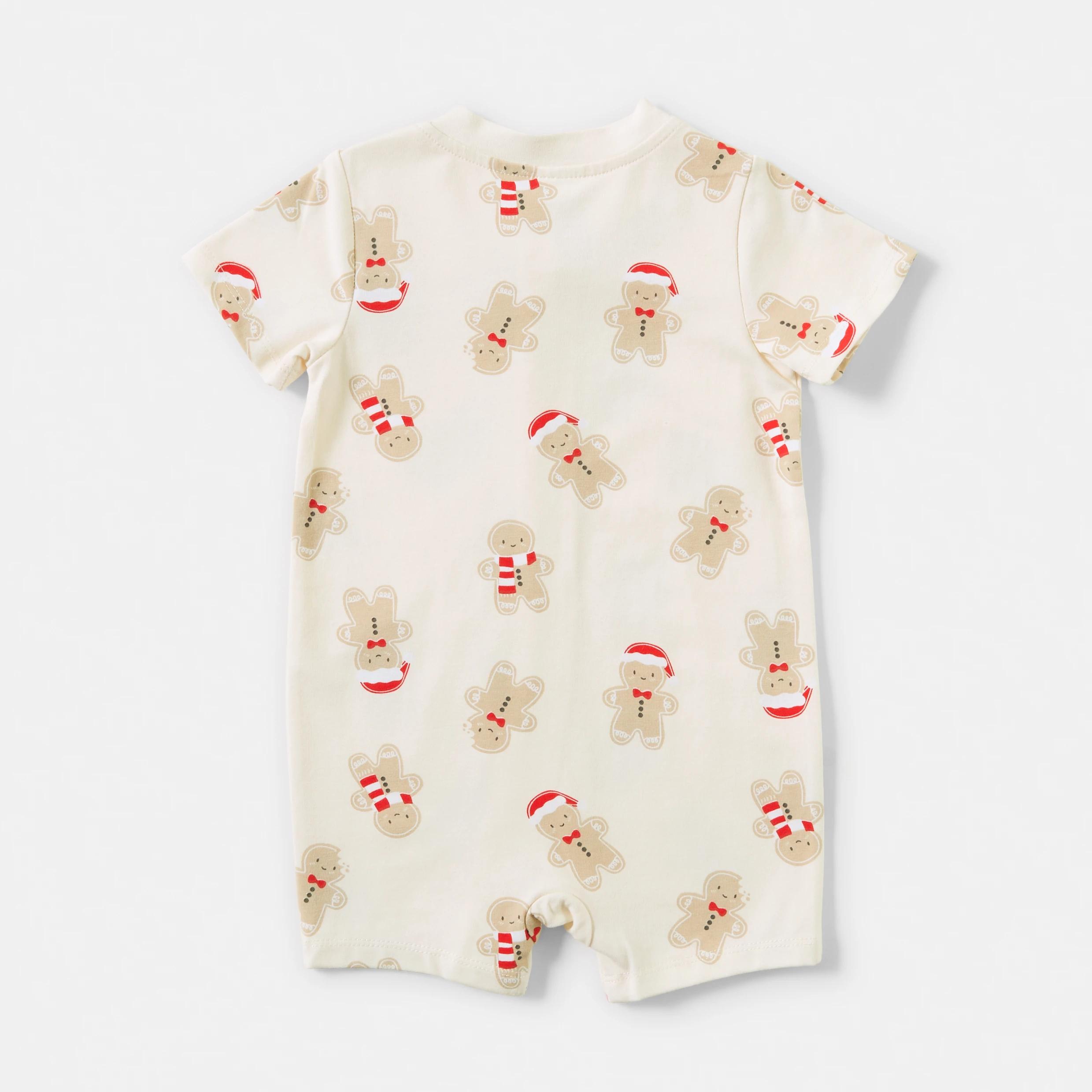 2 Christmas Zip Romper CHALK GINGERBREAD, 2 of 3