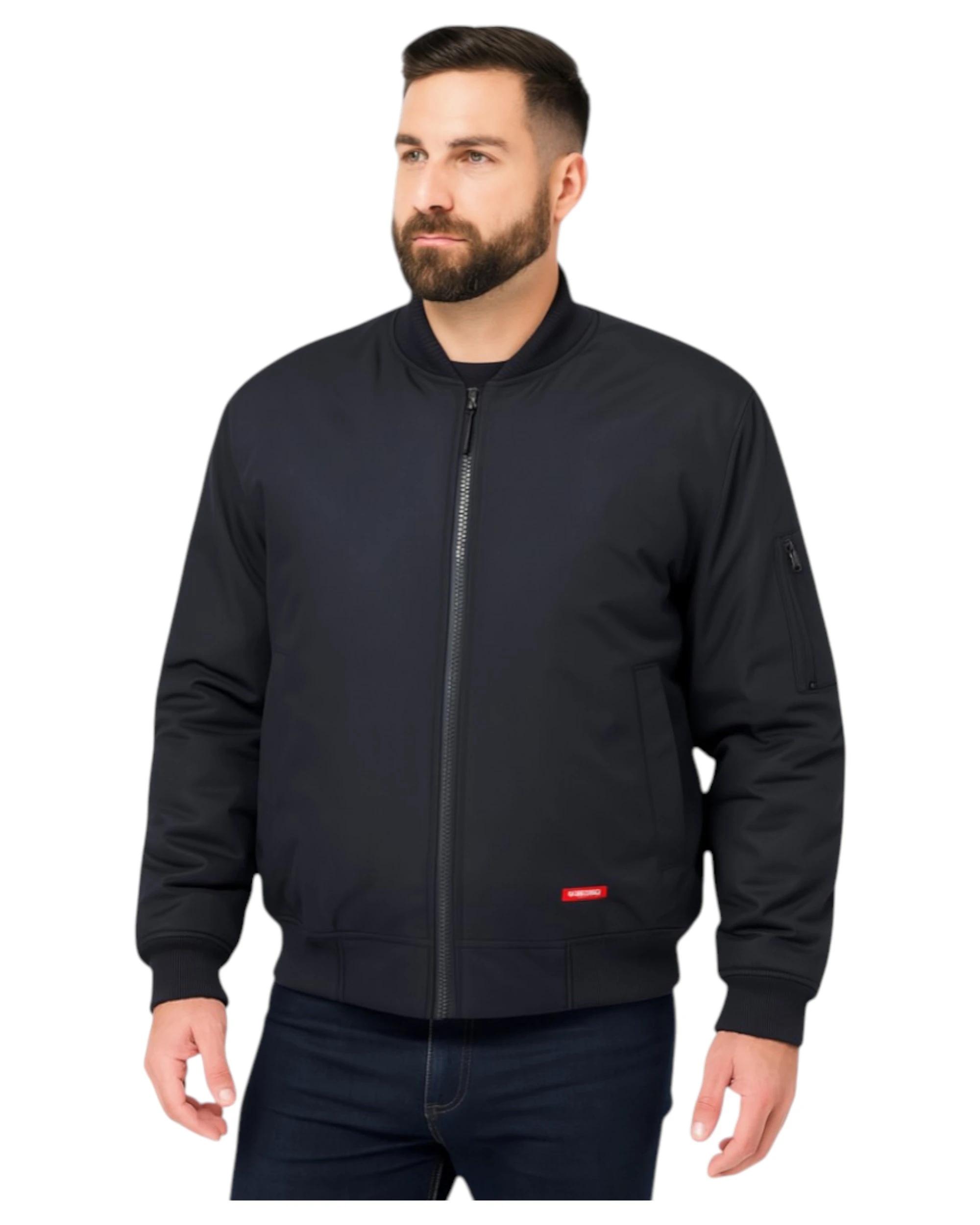 6 Hard Yakka Mens Bomber Jacket Waterproof Winter Zip Up Navy NAVY, 6 of 6